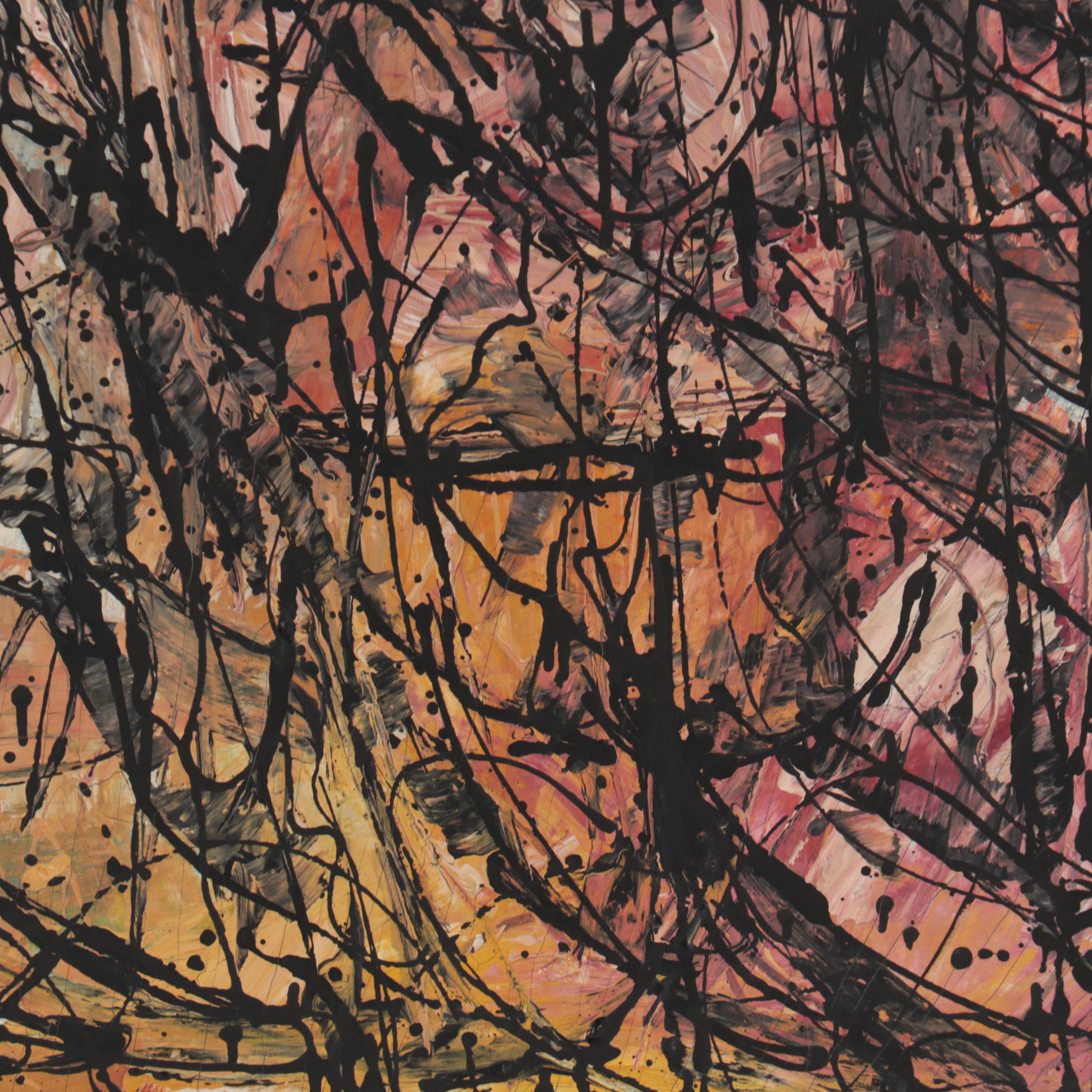 Achi Sullo Oil Painting "Mid-Town," 1959