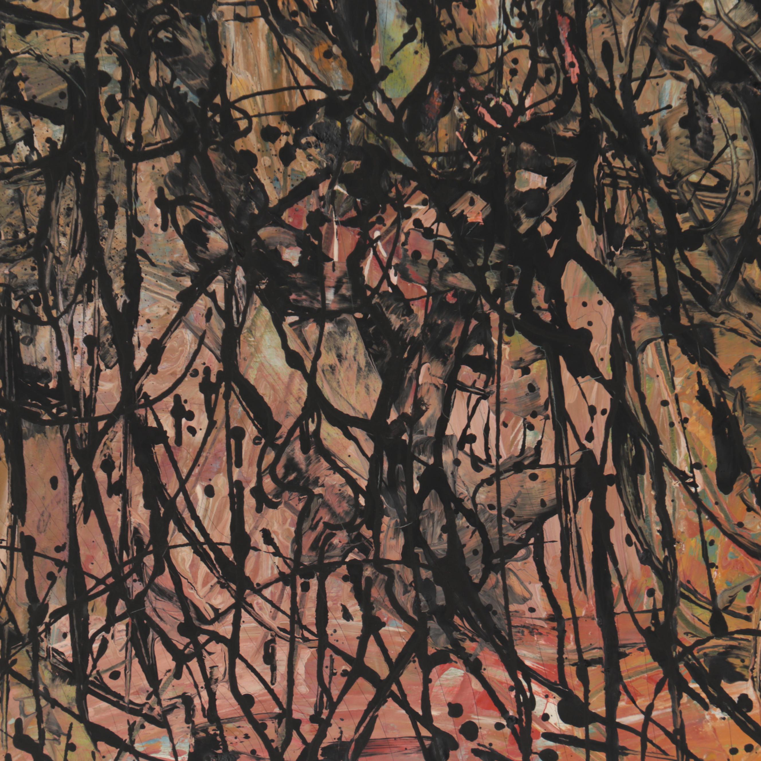 Achi Sullo Oil Painting "Mid-Town," 1959