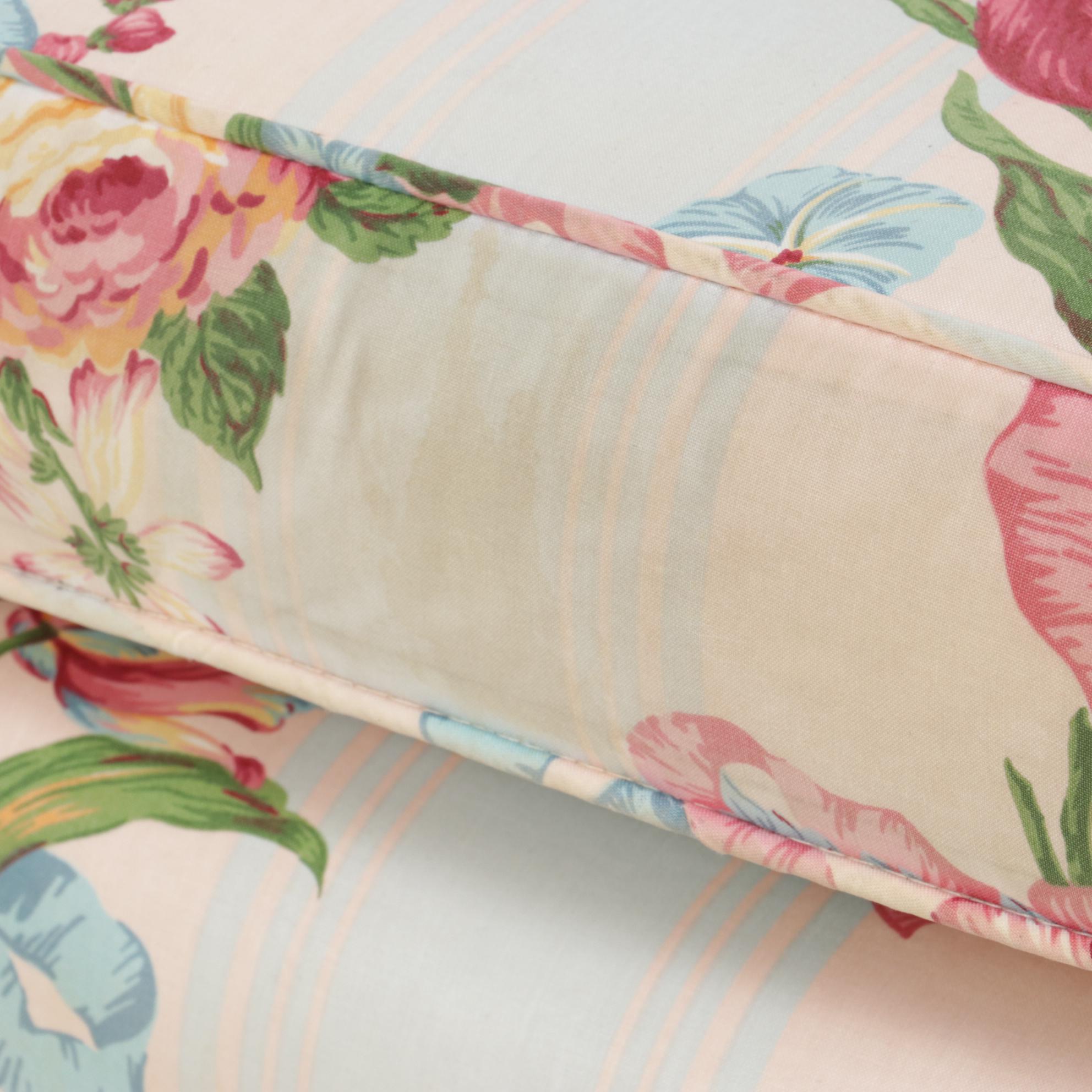 Chintz Upholstered Armchair, Mid to Late 20th Century