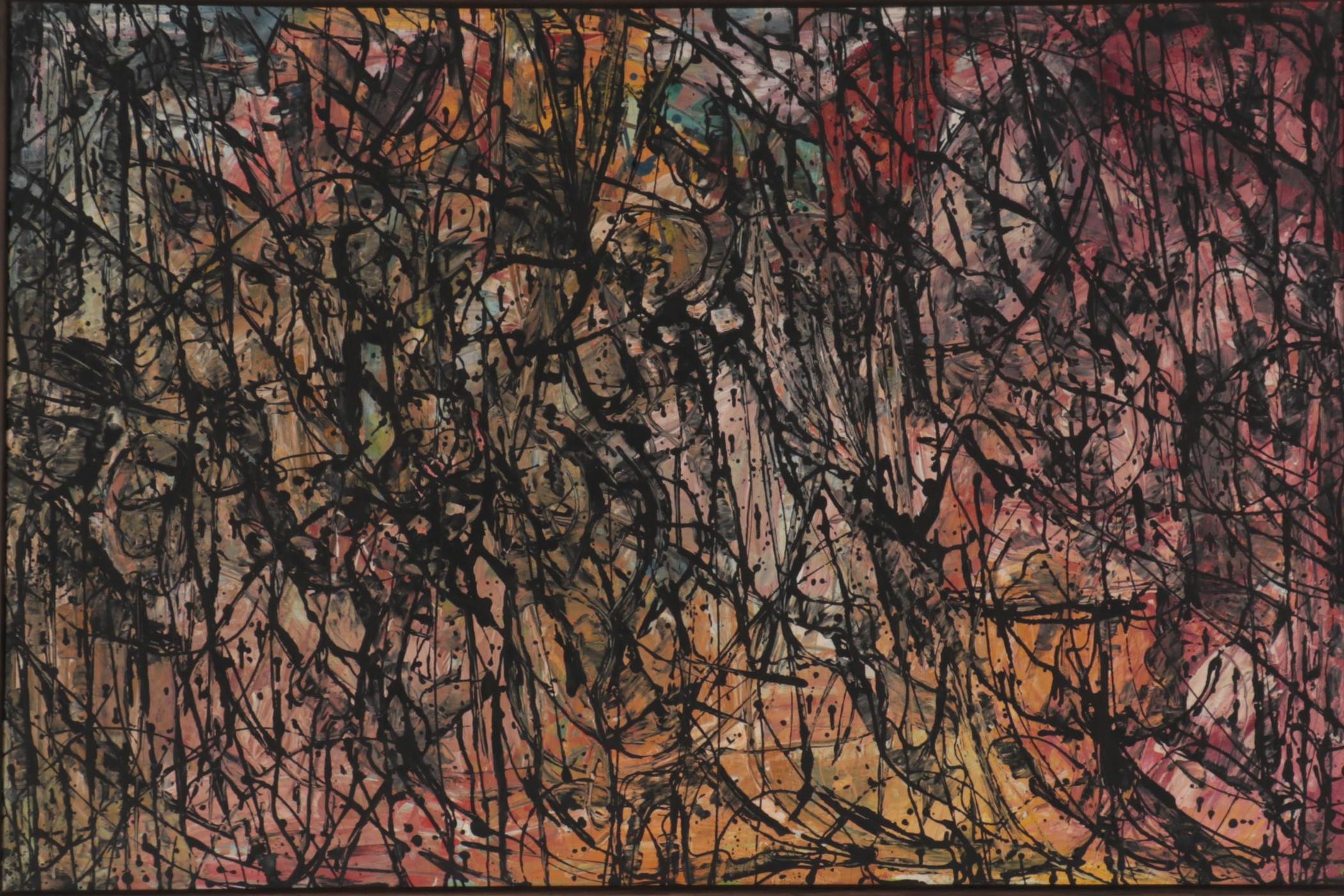 Achi Sullo Oil Painting "Mid-Town," 1959