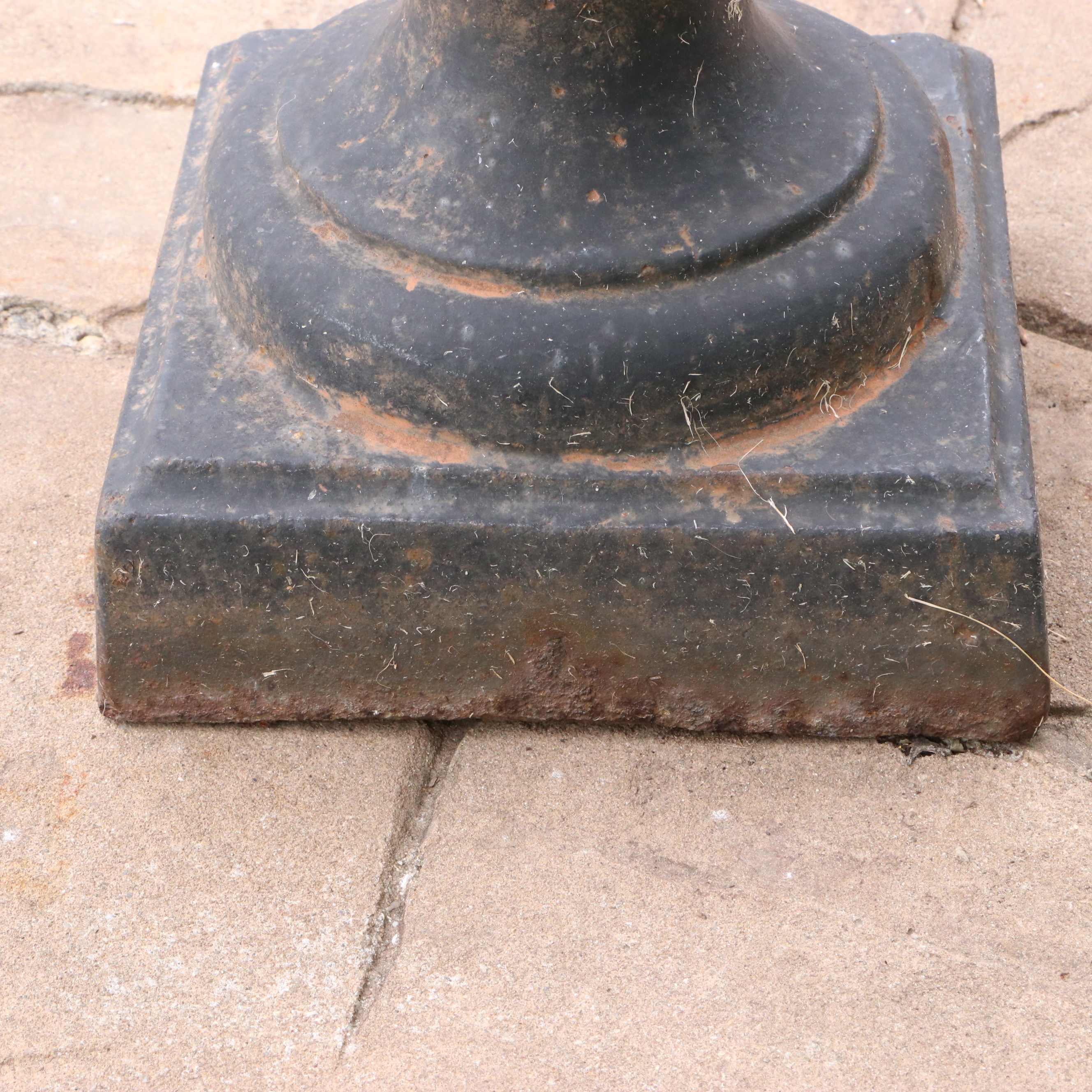 Pair of Neoclassical Cast Iron Urn Garden Planters