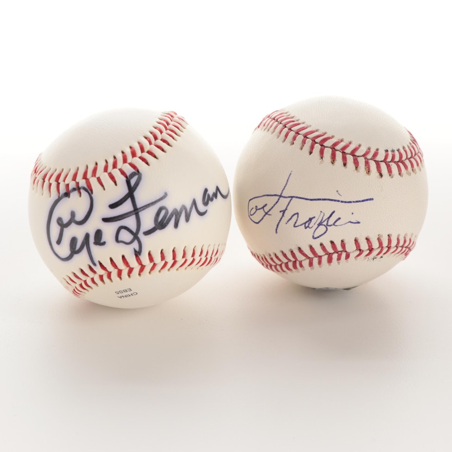 Joe Frazier and George Foreman Signed Rawlings Baseballs,  COAs