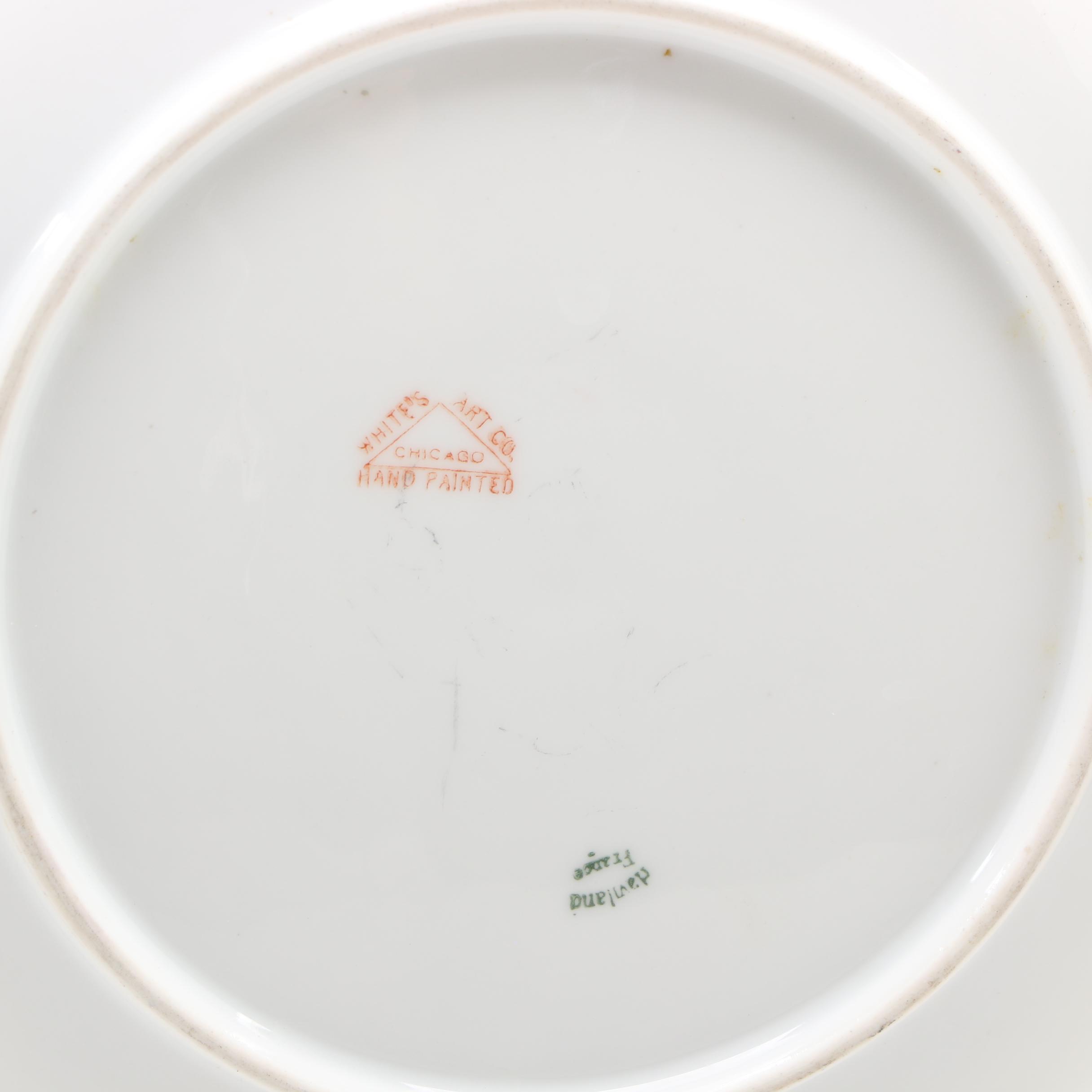 Hutschenreuther Bavaria and Haviland Hand-Painted Porcelain Plates