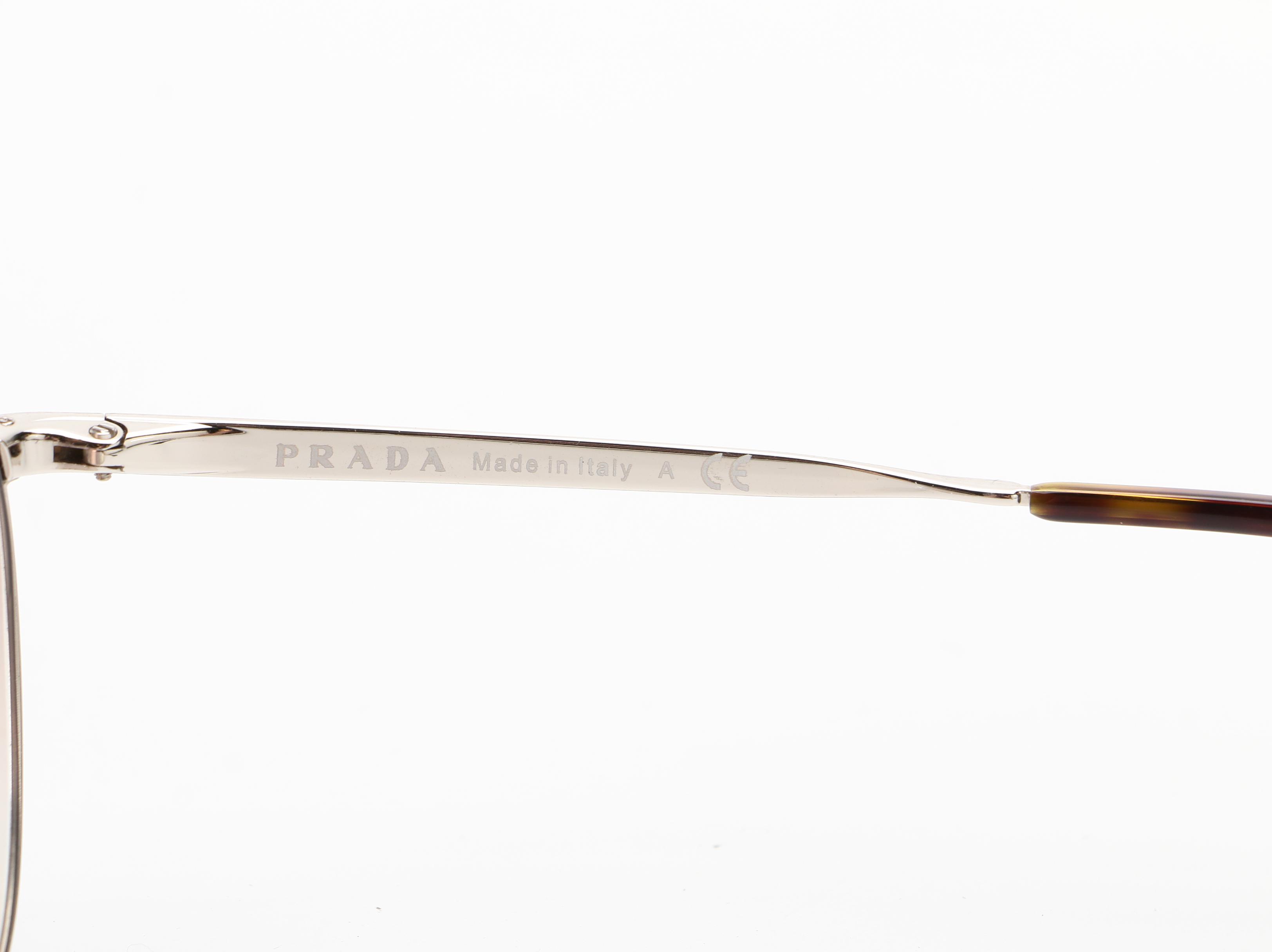 Prada SPR 54S Round Butterfly Frame in Burgundy and Tortoise Acetate Accents