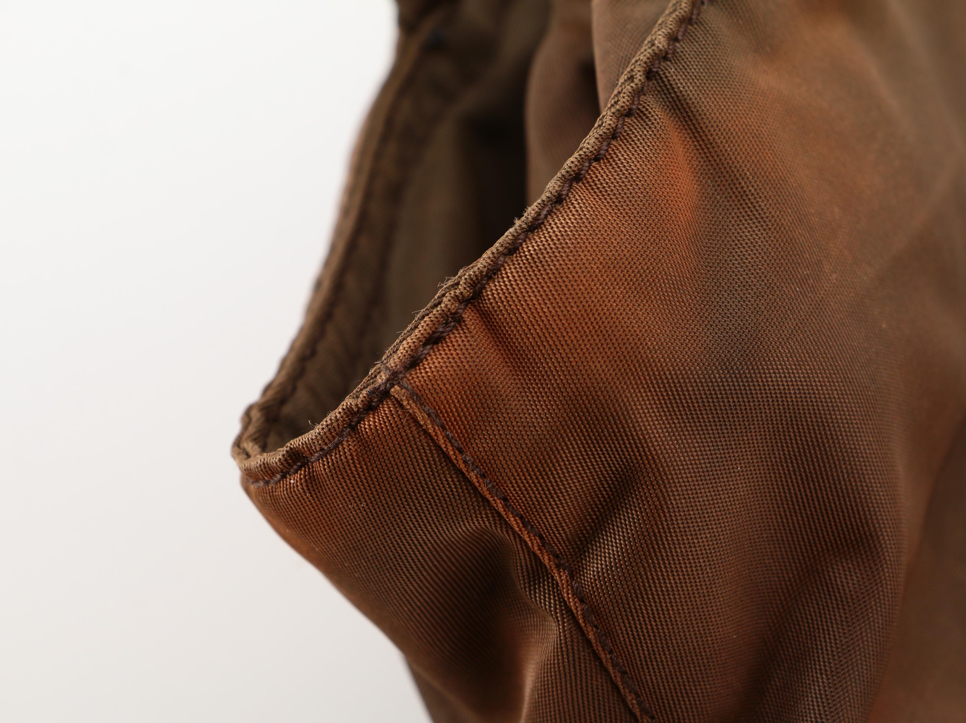 Prada City Tote Shoulder Bag in Brown Nylon