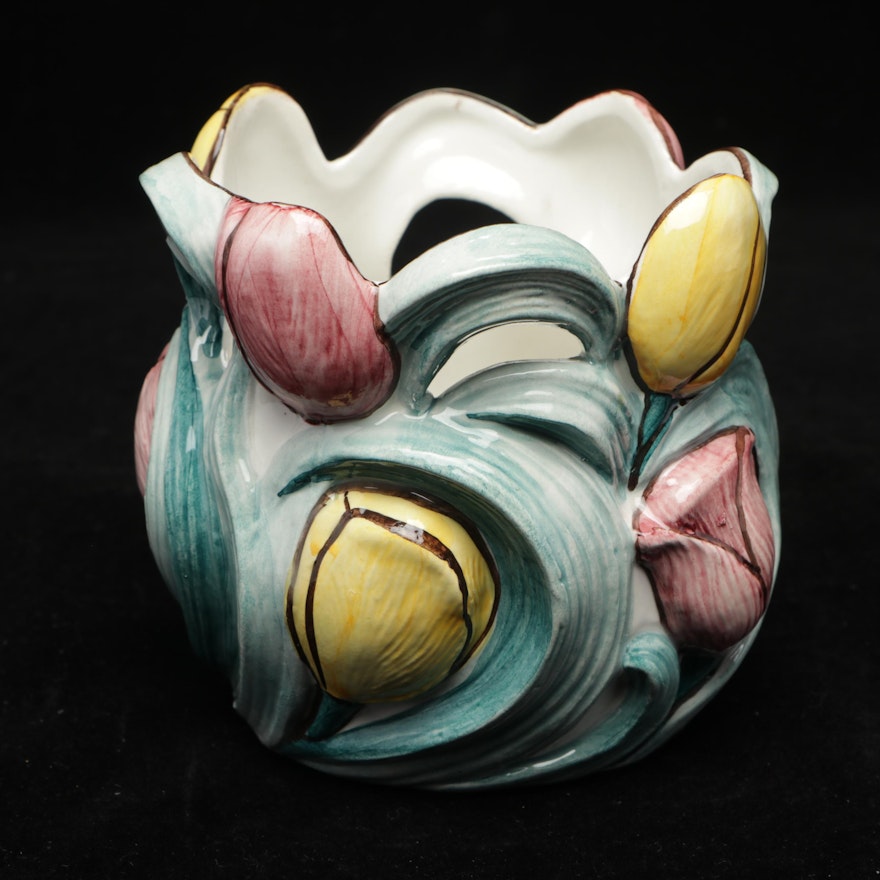 DeKlomp Delftware Hand-Painted Vase
