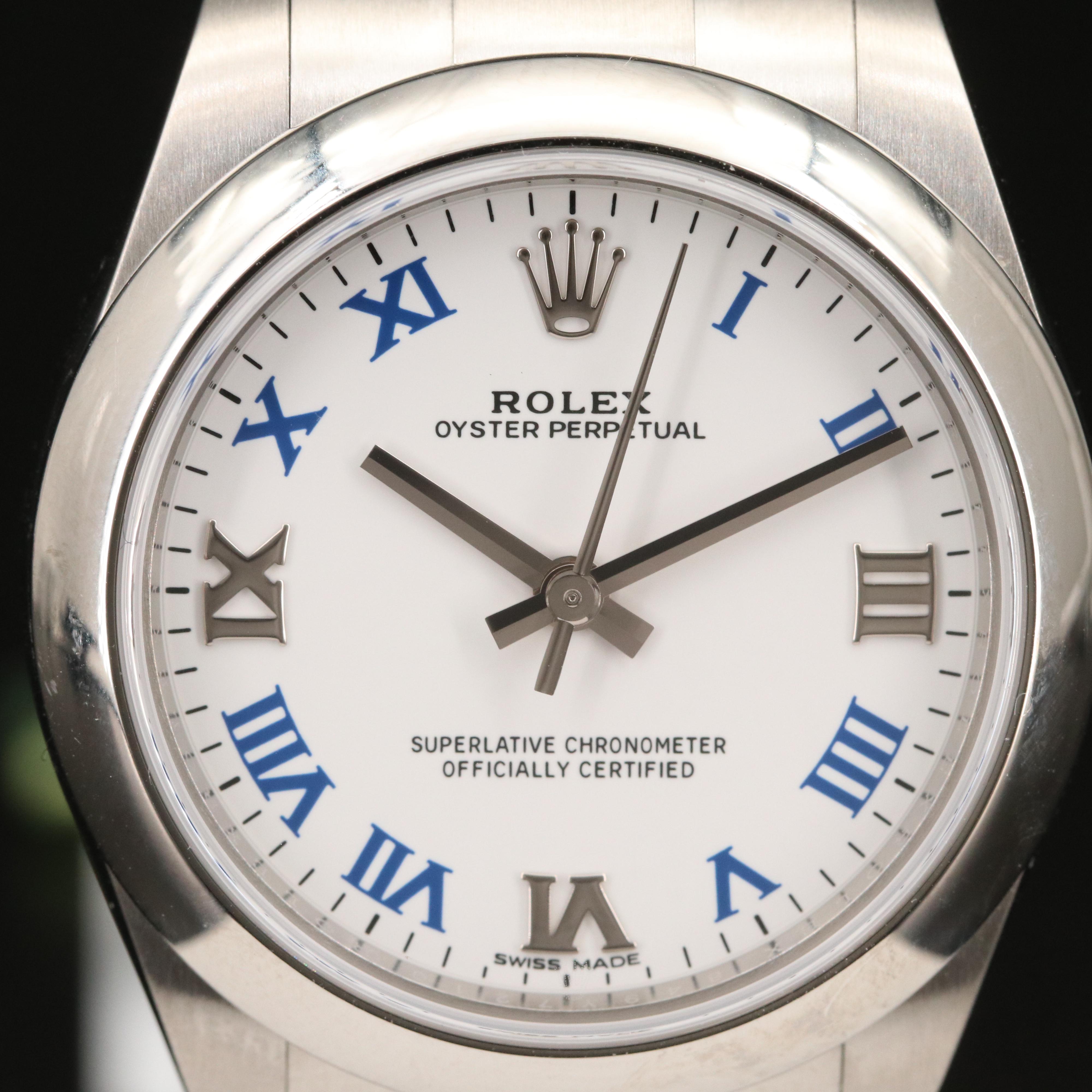 Rolex Oyster Perpetual Mid Size Stainless Steel Watch