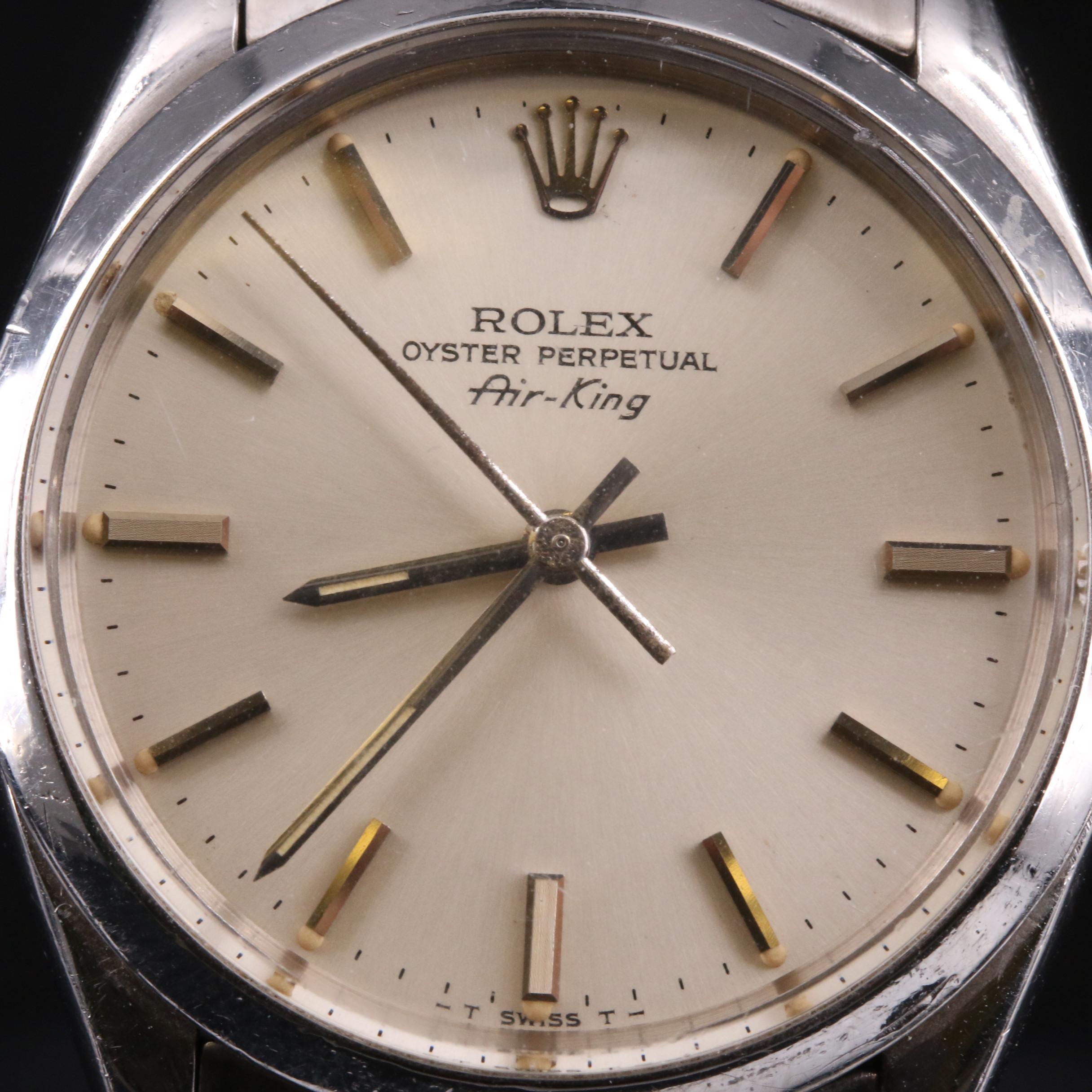 1977 Rolex Air-King Stainless Steel Automatic Watch