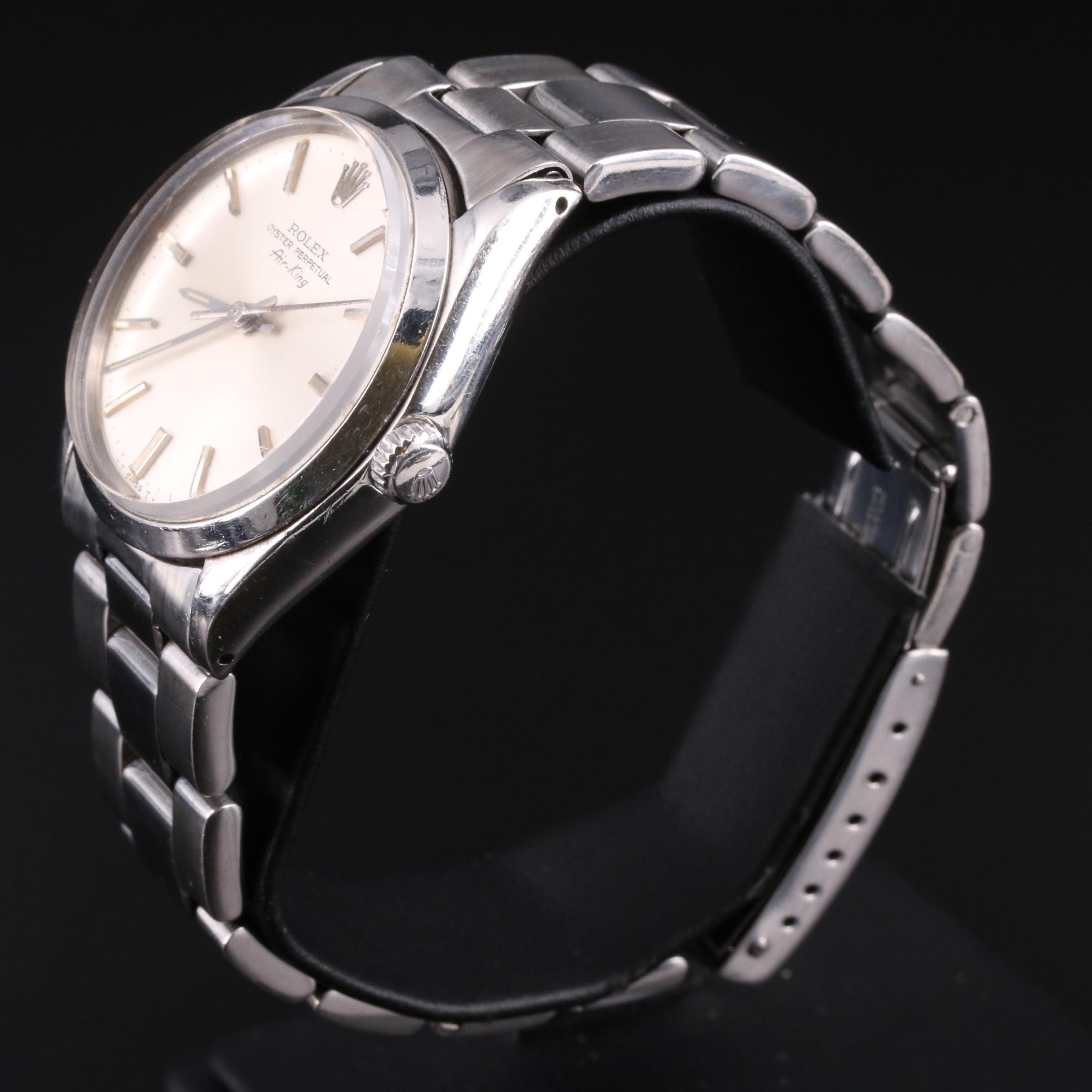 1977 Rolex Air-King Stainless Steel Automatic Watch
