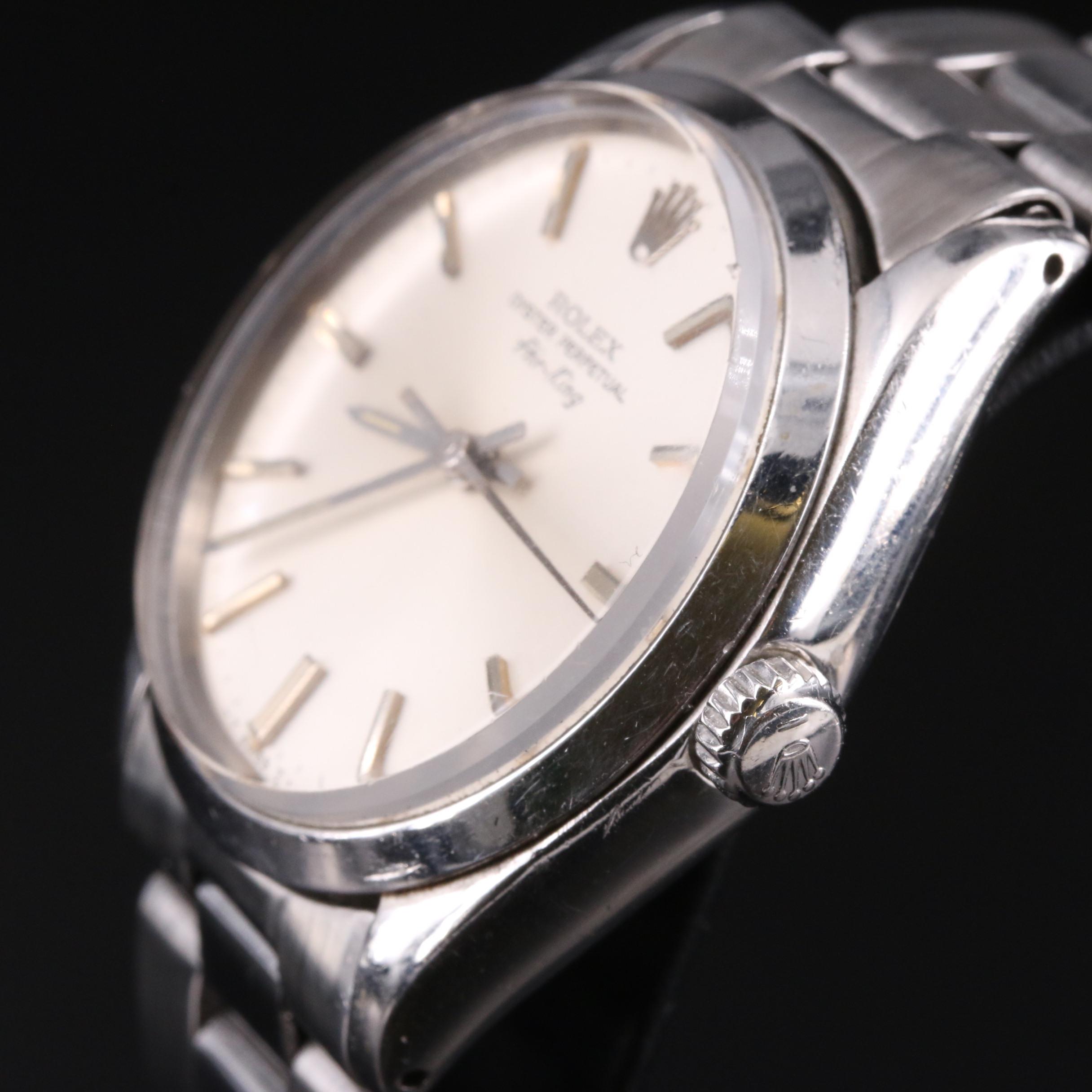 1977 Rolex Air-King Stainless Steel Automatic Watch
