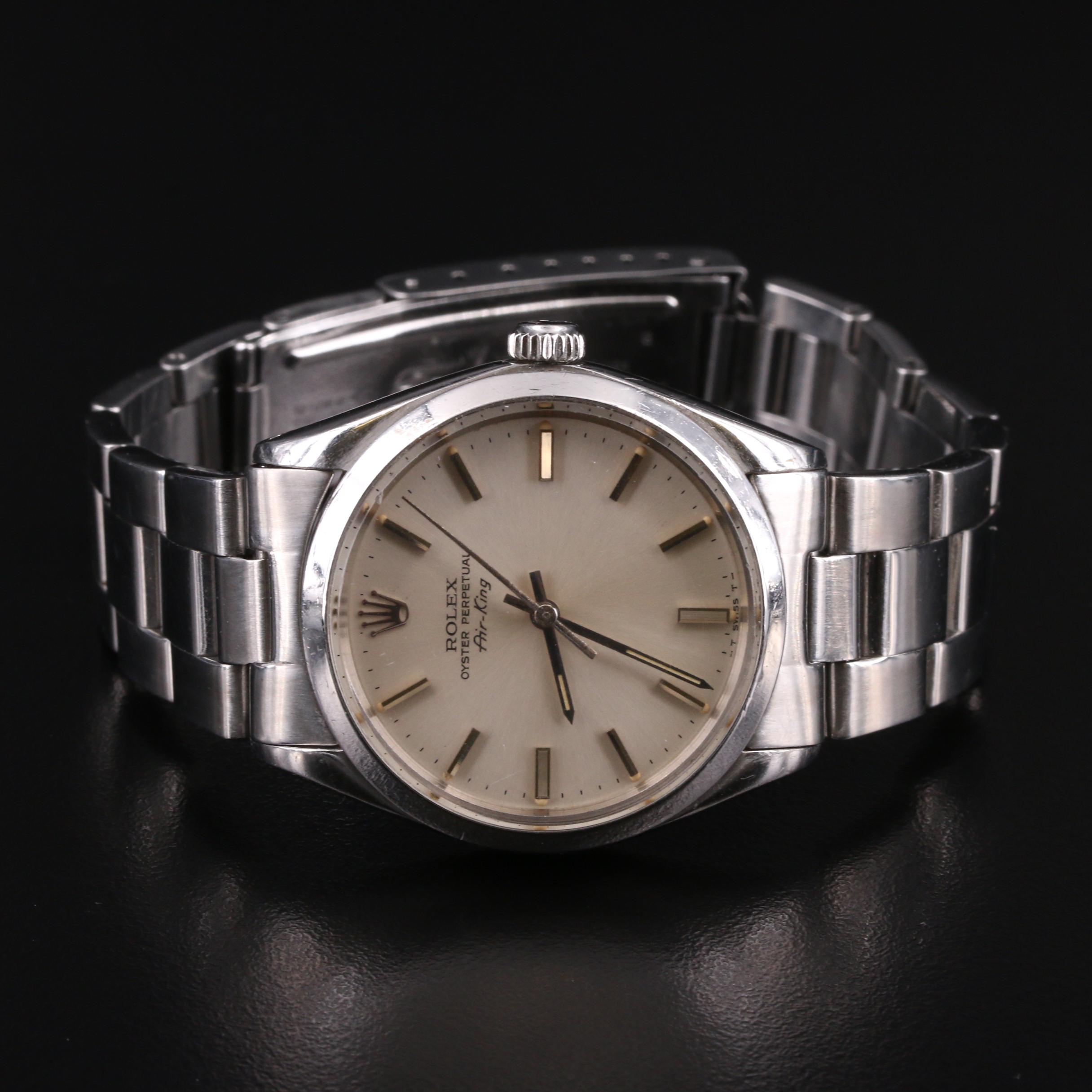 1977 Rolex Air-King Stainless Steel Automatic Watch