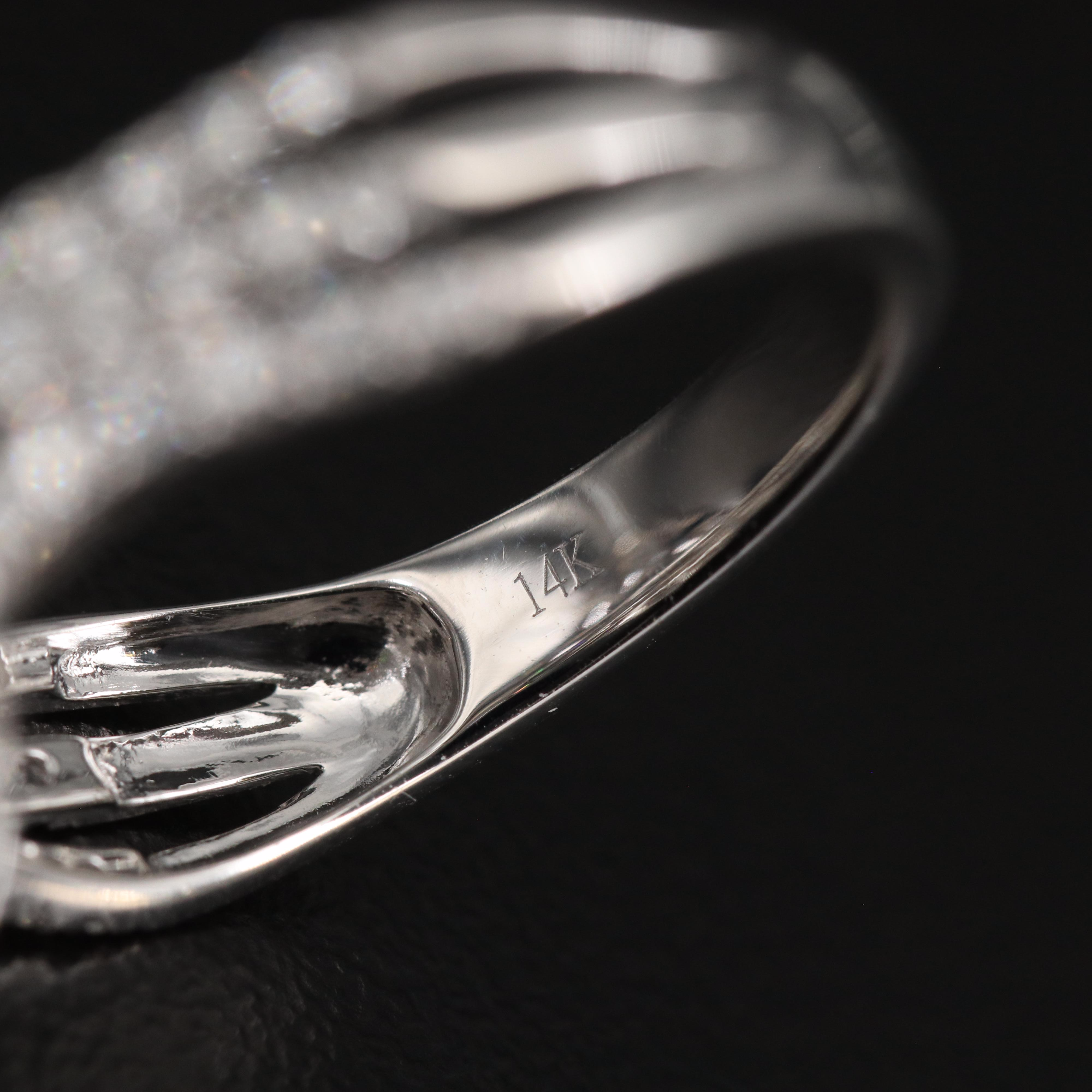 EFFY 14K WHITE GOLD DIAMOND RING