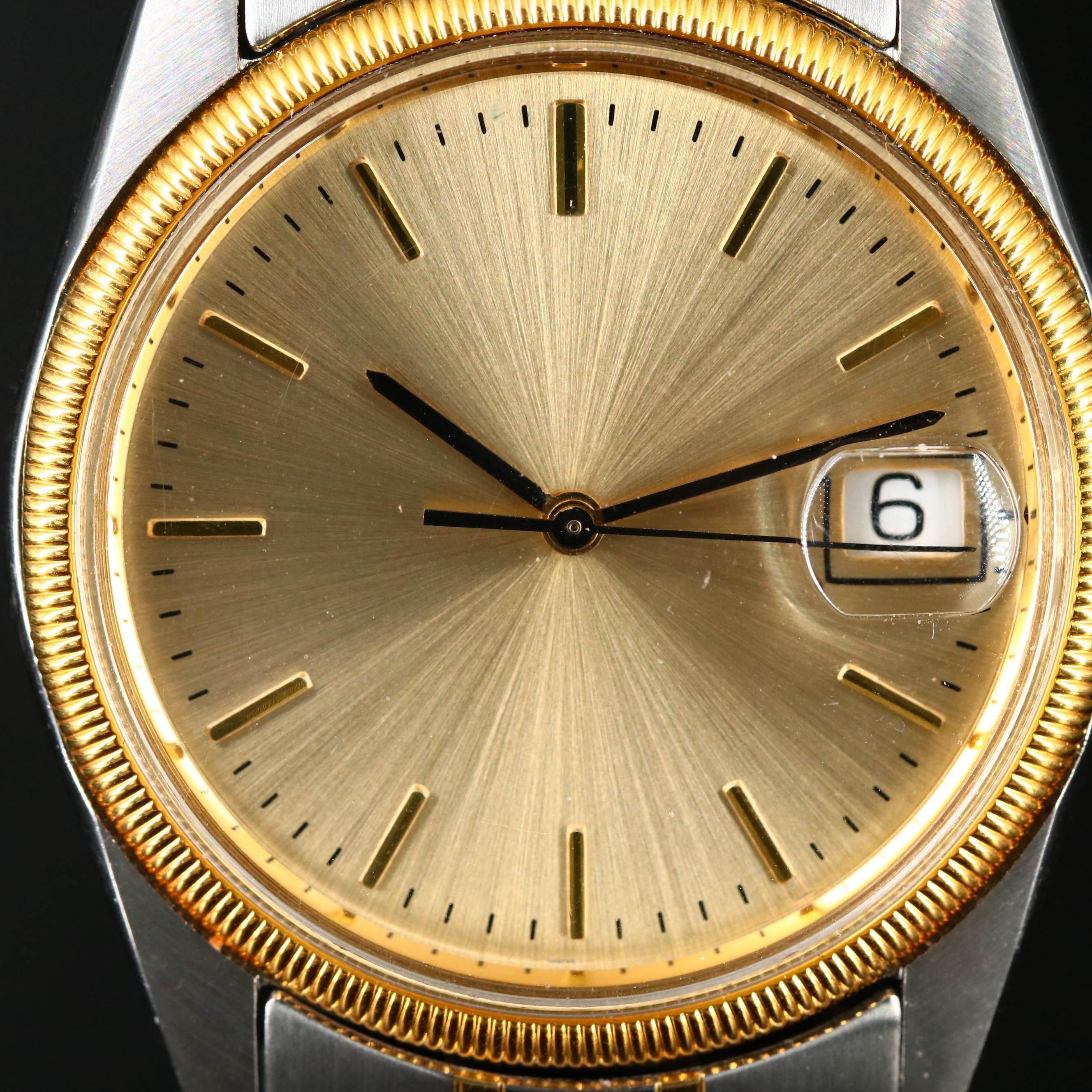 Two Tone Hamilton Masterpiece with Date Quartz Watch