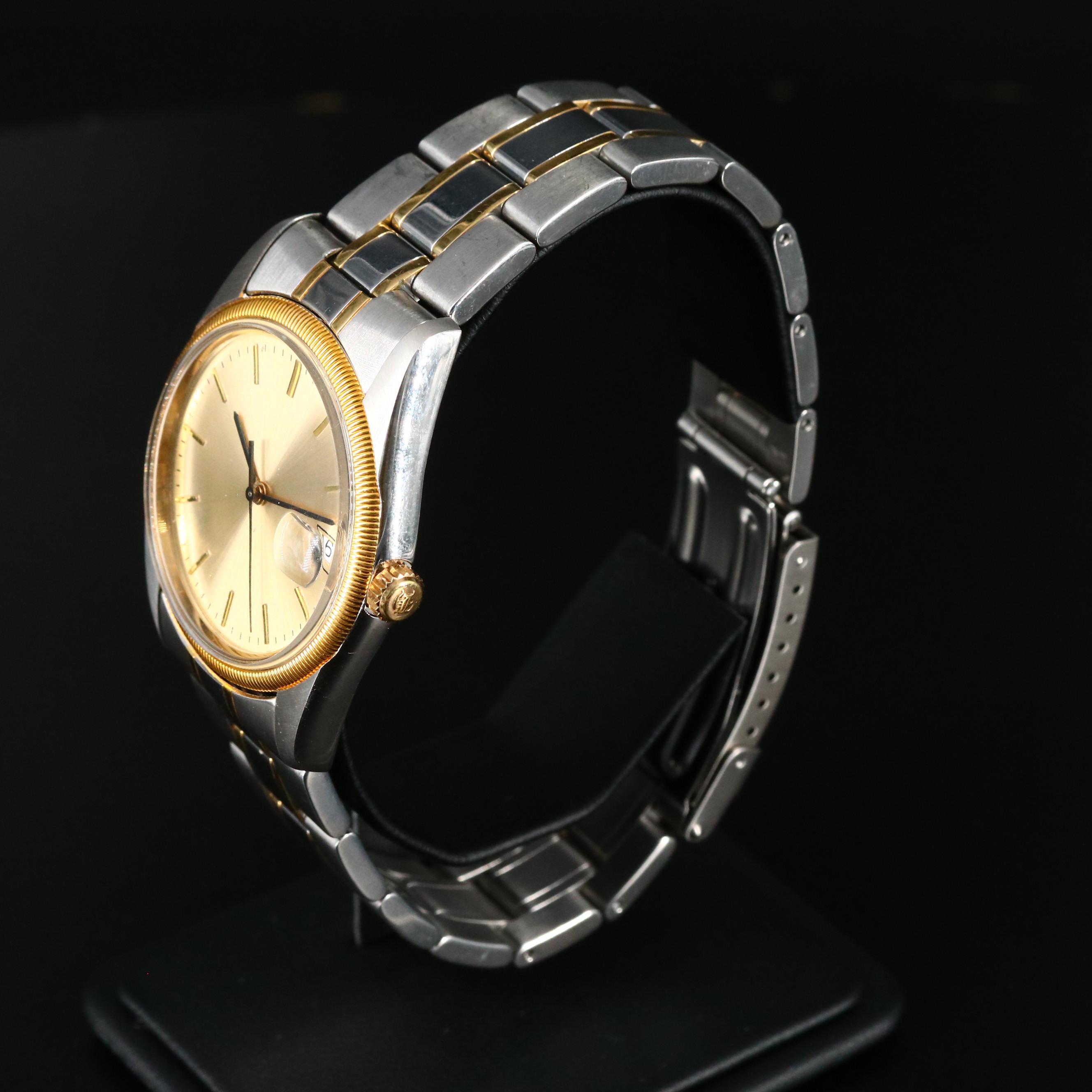 Two Tone Hamilton Masterpiece with Date Quartz Watch