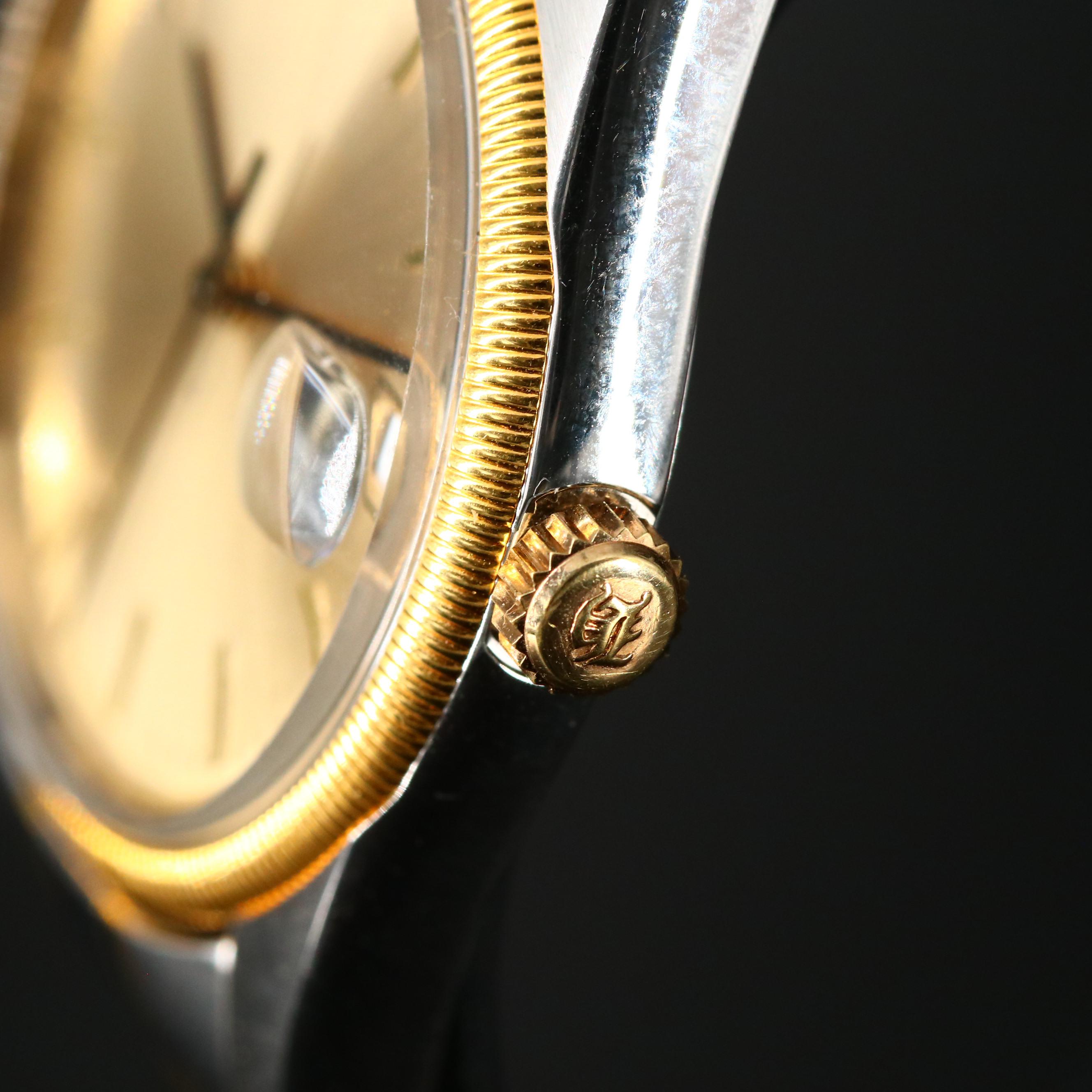 Two Tone Hamilton Masterpiece with Date Quartz Watch