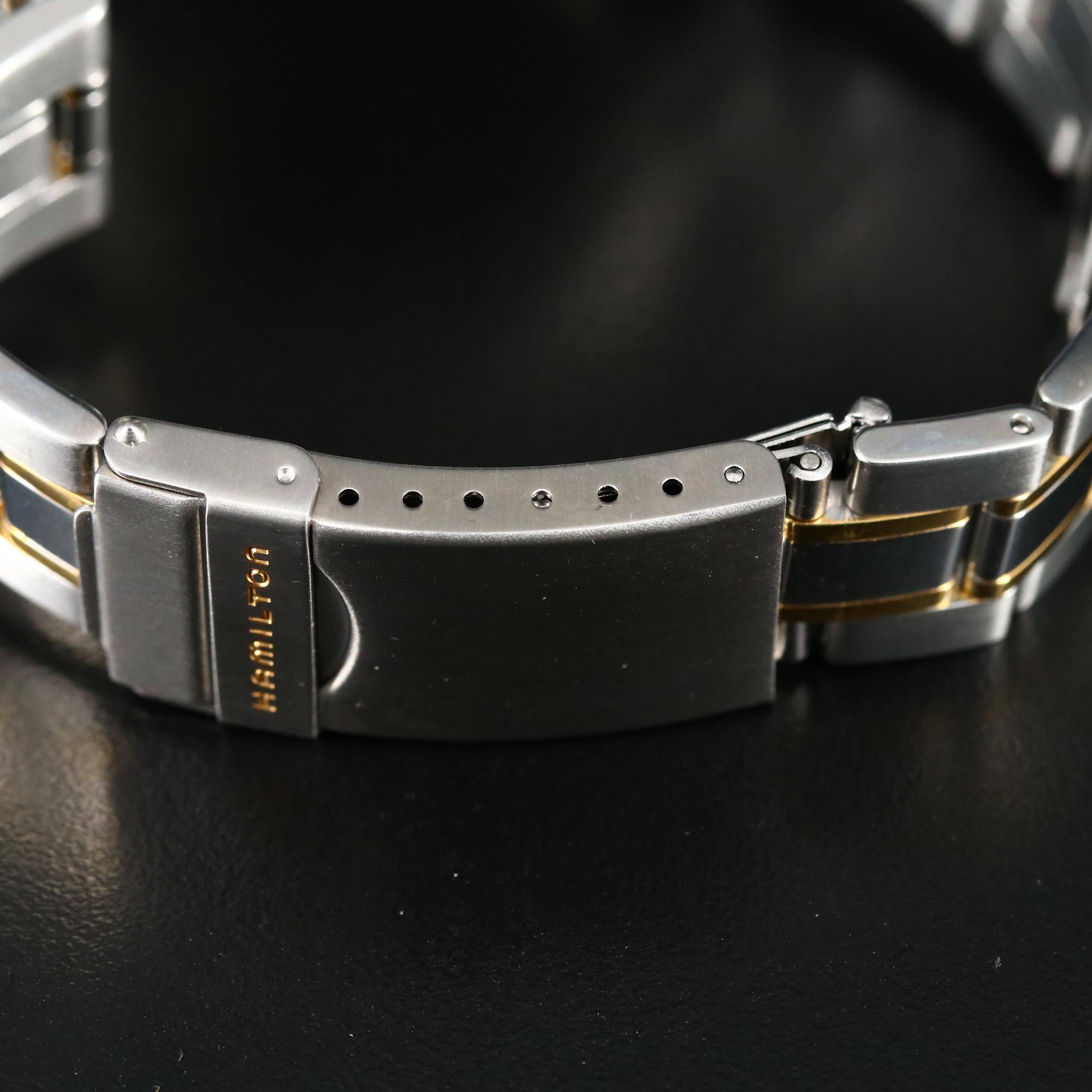 Two Tone Hamilton Masterpiece with Date Quartz Watch