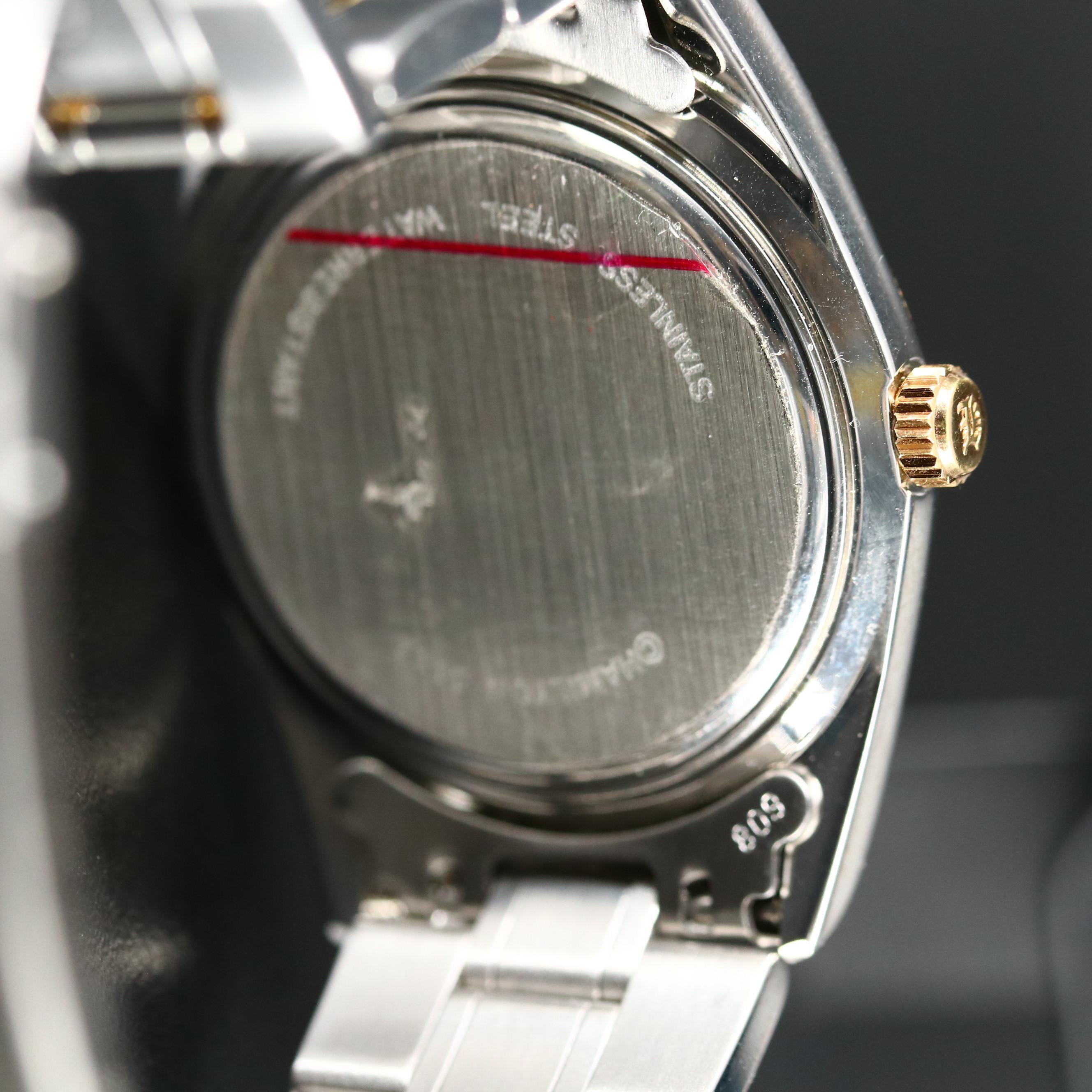 Two Tone Hamilton Masterpiece with Date Quartz Watch