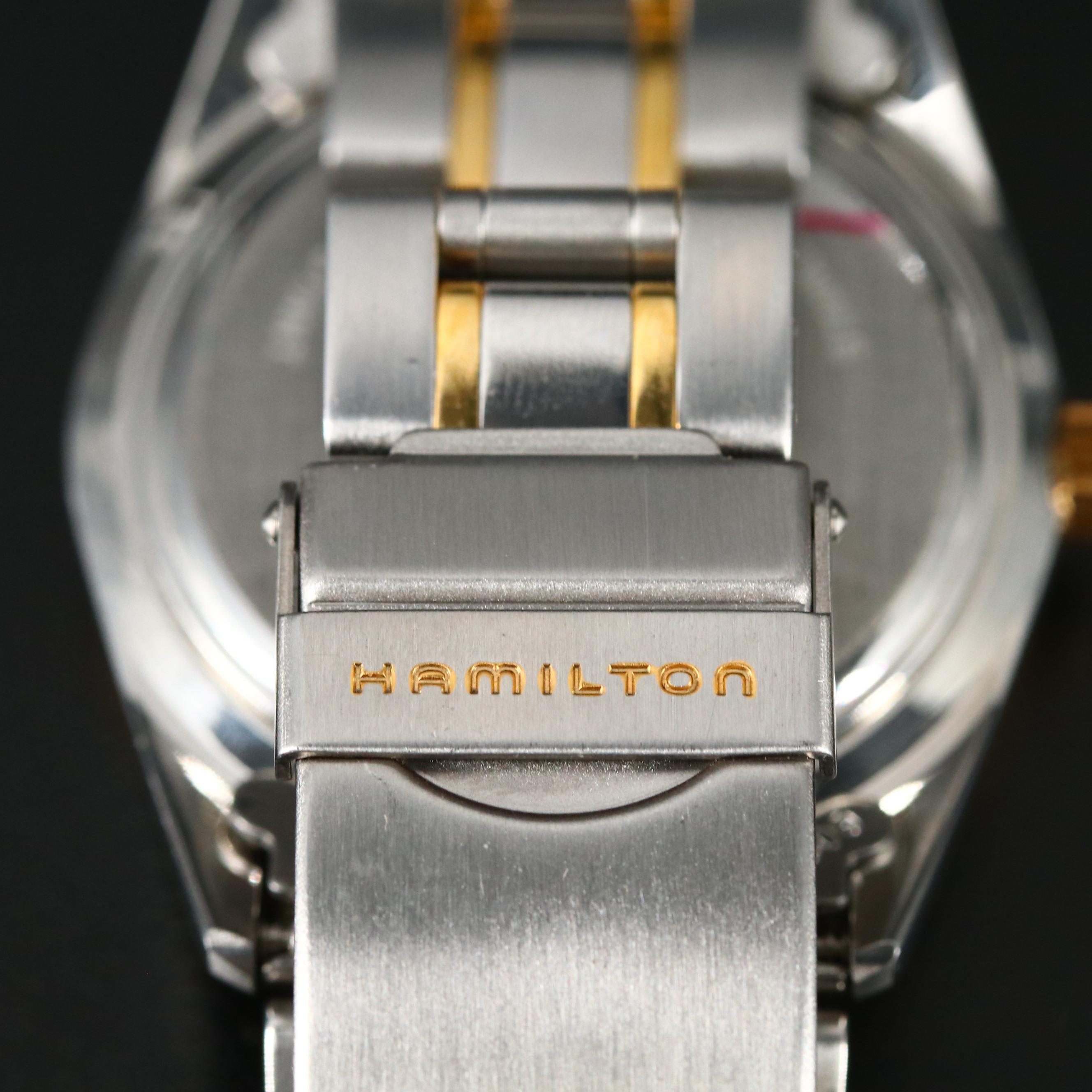 Two Tone Hamilton Masterpiece with Date Quartz Watch