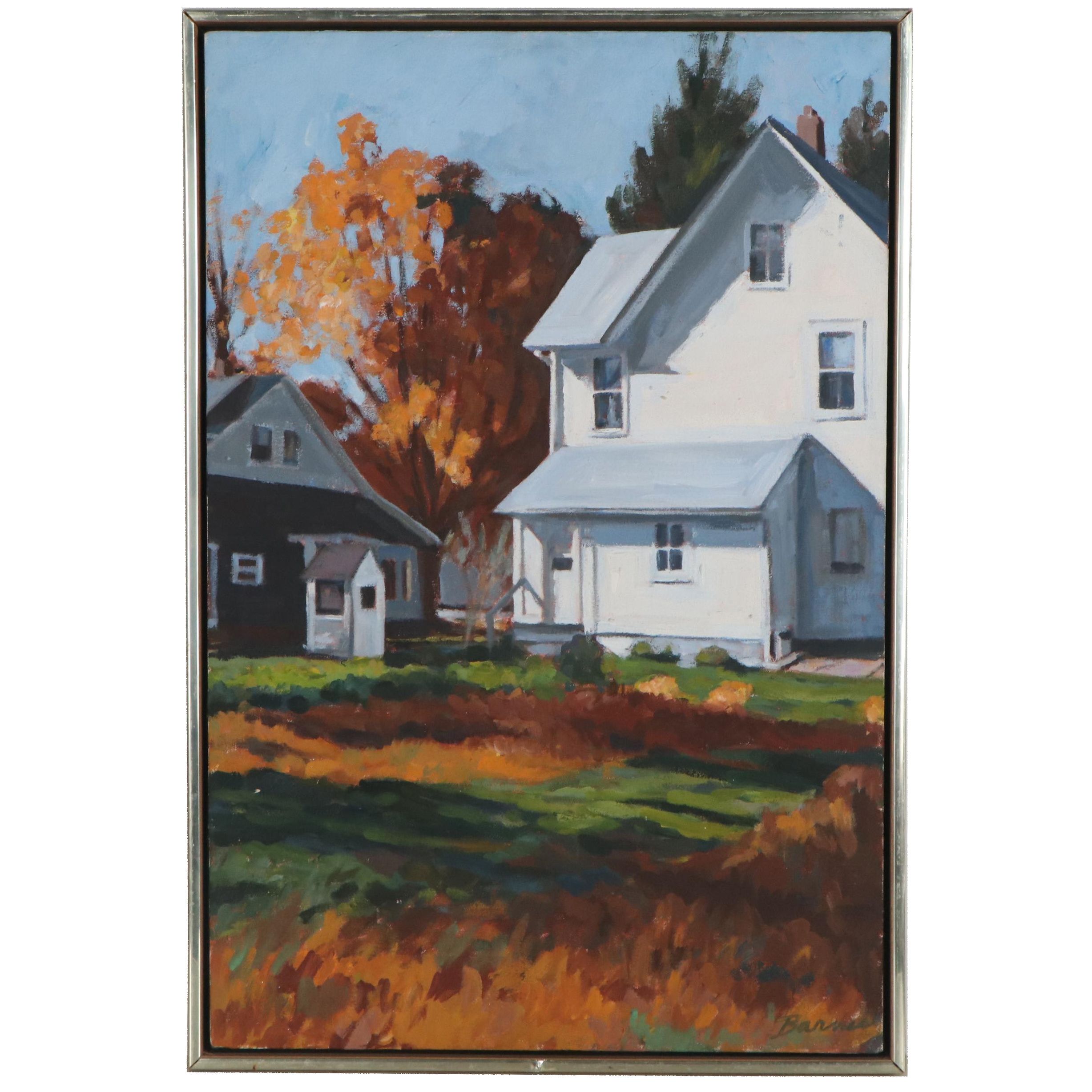 Margo Barnes Acrylic Painting "Dover I," 1977