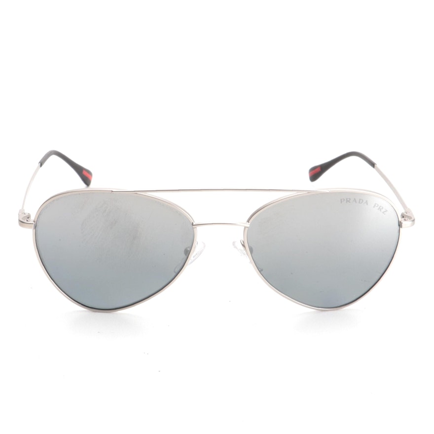 Prada SPS 50S Polarized Aviator Sunglasses