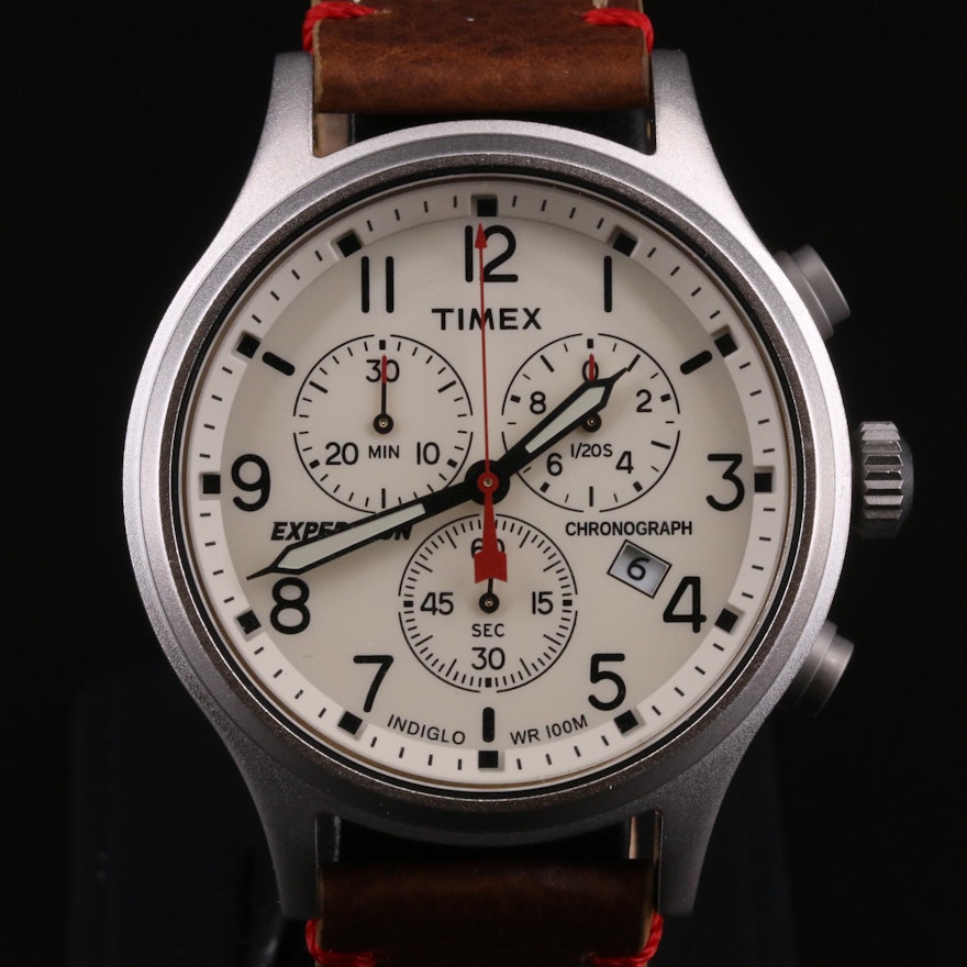 Timex Expedition Chronograph Stainless Steel Wristwatch