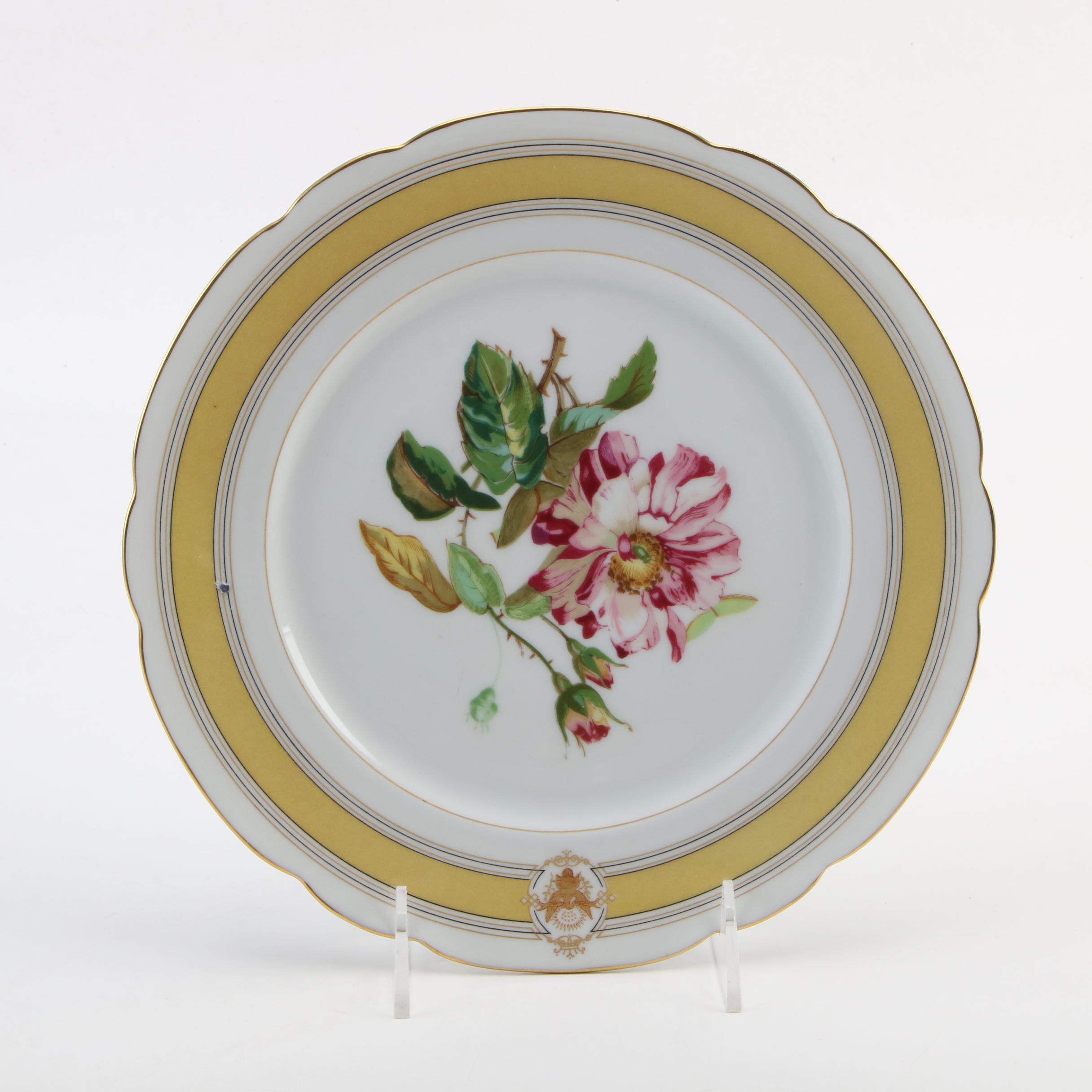 Haviland Limited Edition President Grant Plate with Other Limoges Dishes