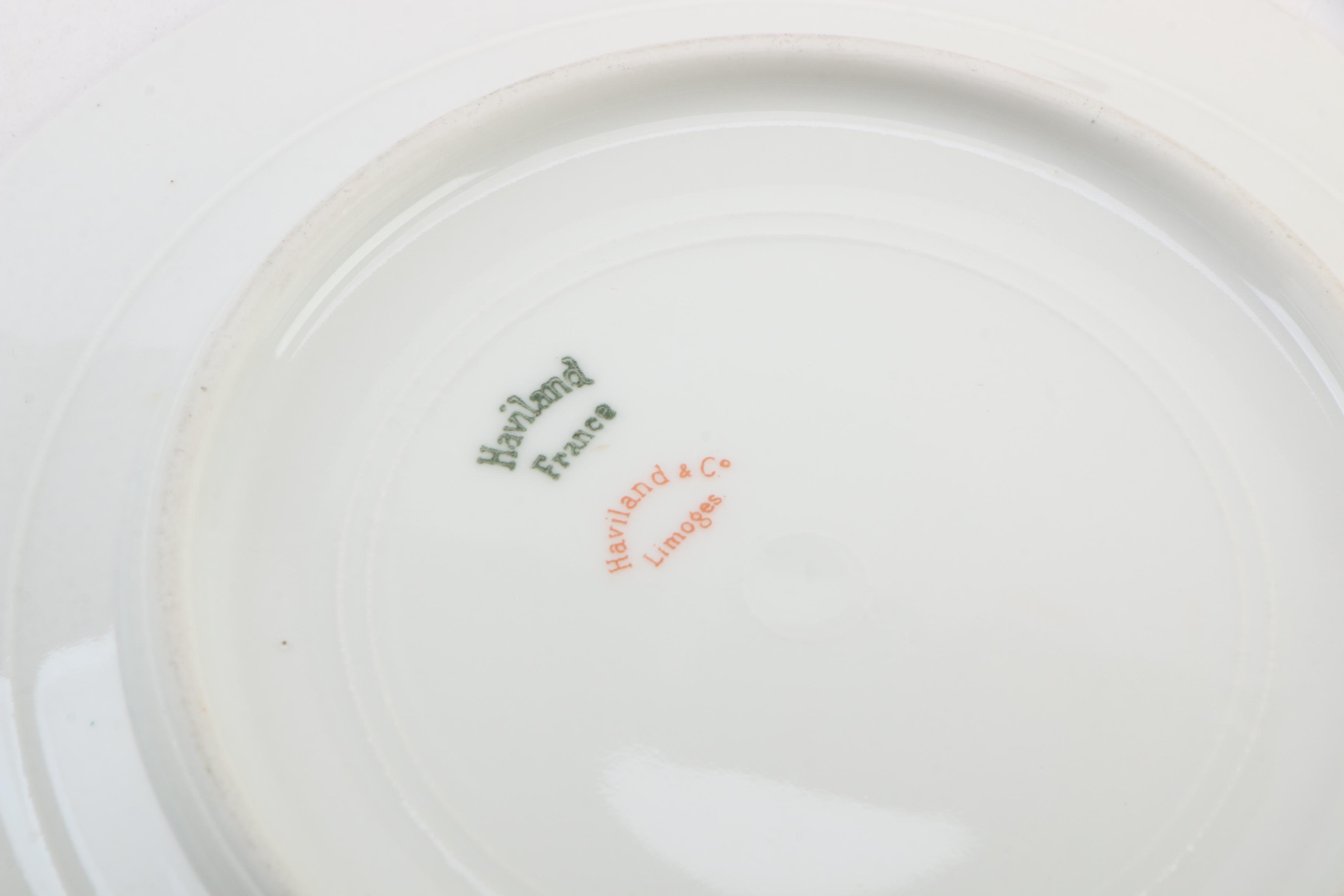 Haviland Limited Edition President Grant Plate with Other Limoges Dishes