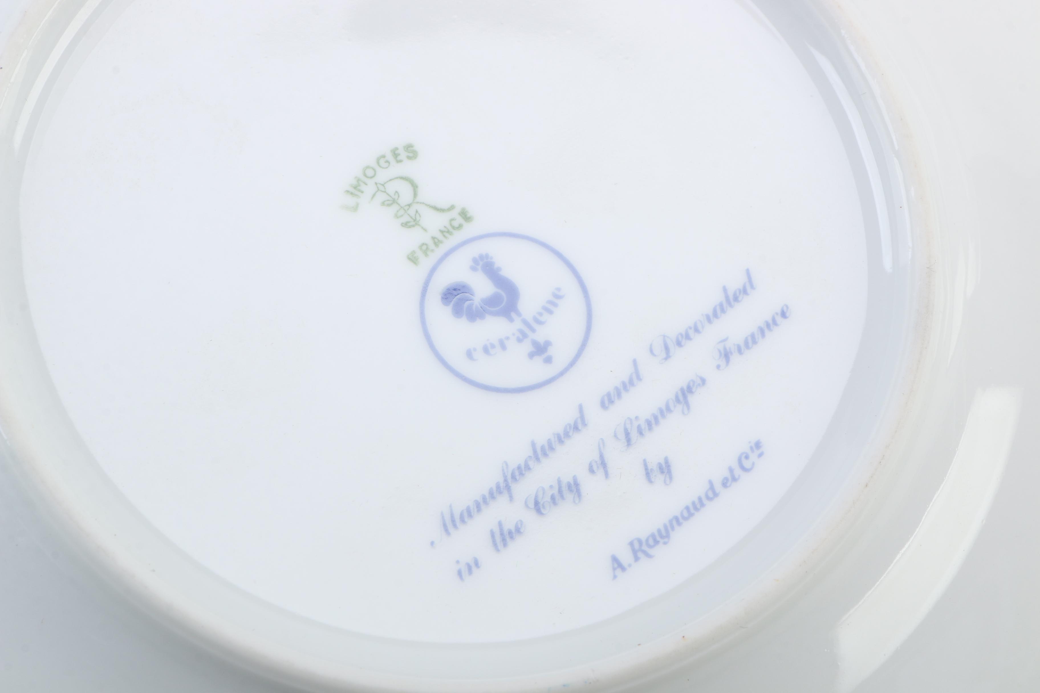 Haviland Limited Edition President Grant Plate with Other Limoges Dishes