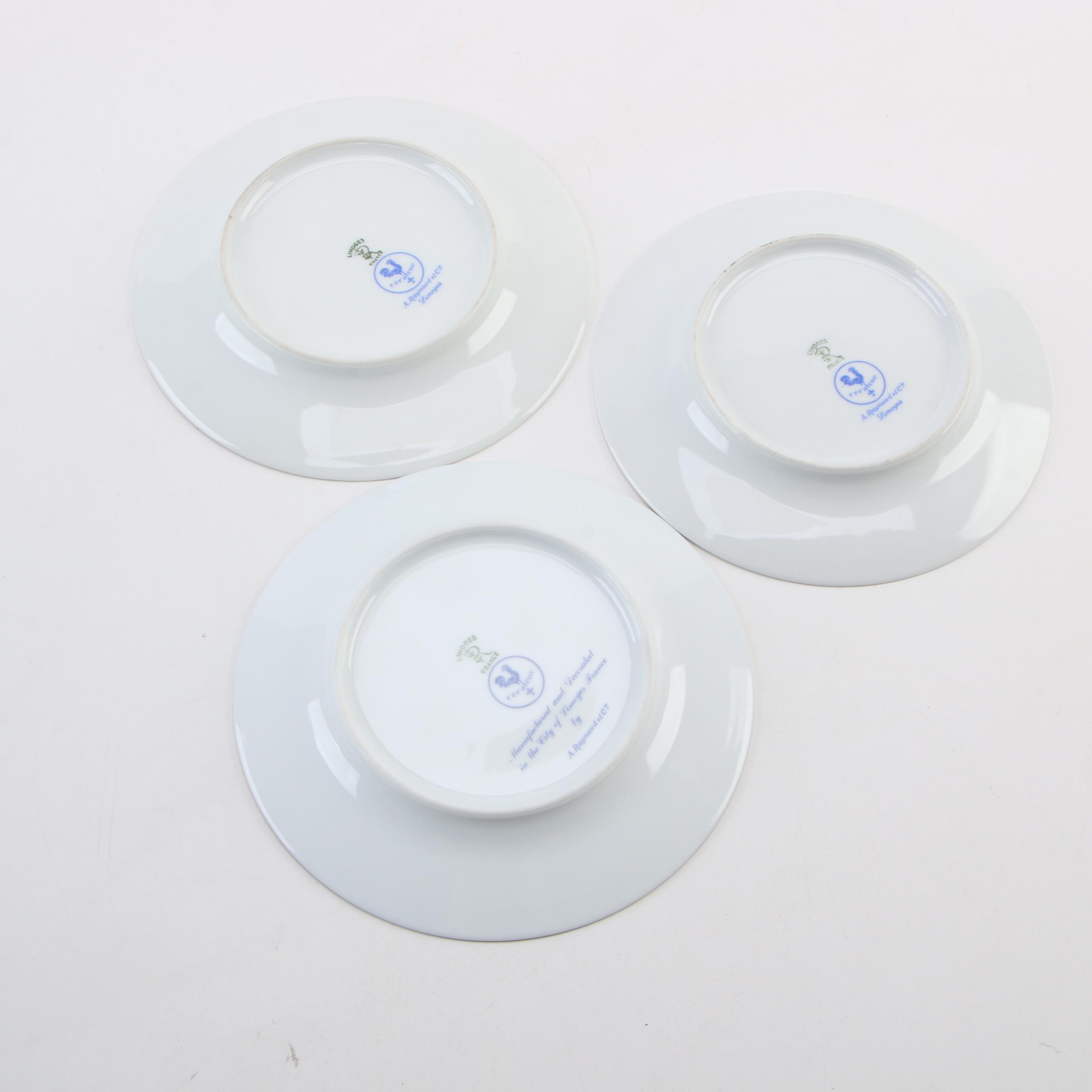 Haviland Limited Edition President Grant Plate with Other Limoges Dishes