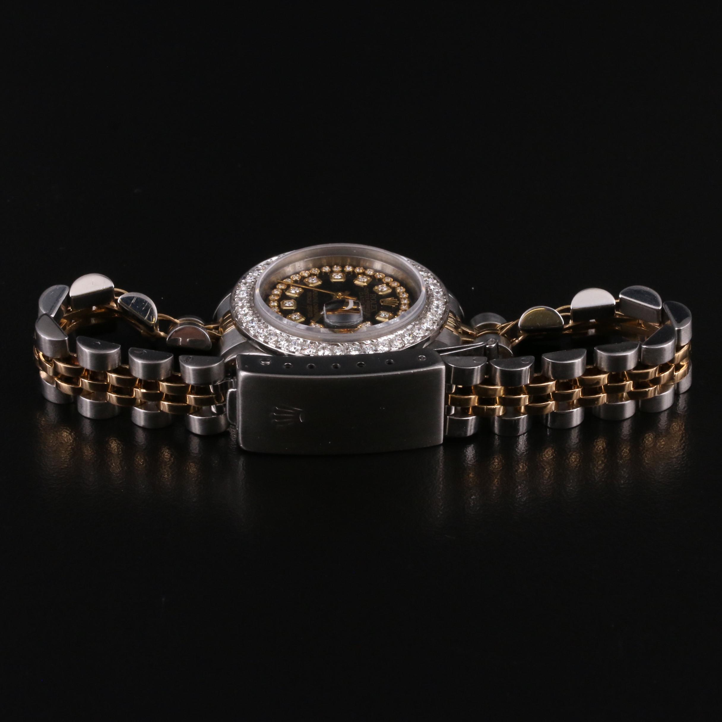 1983 Rolex "Datejust" 1.14 CTW Diamond Dial and Bezel Watch