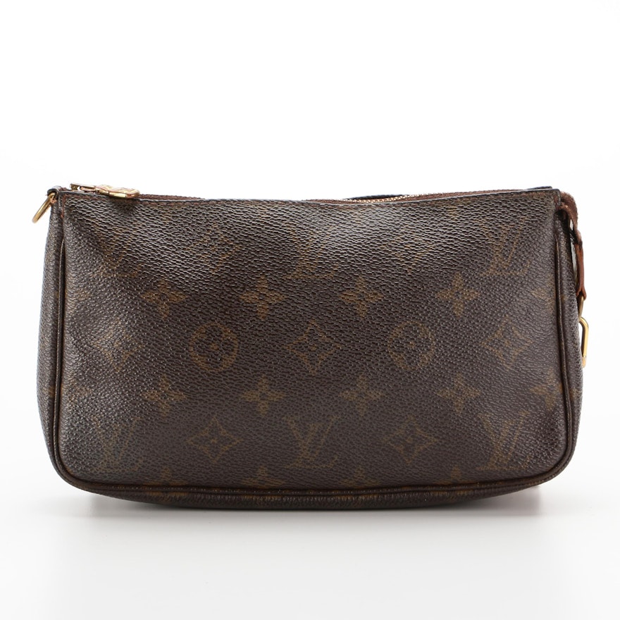 Louis Vuitton Pochette Accessoires in Monogram Canvas and Vachetta Leather