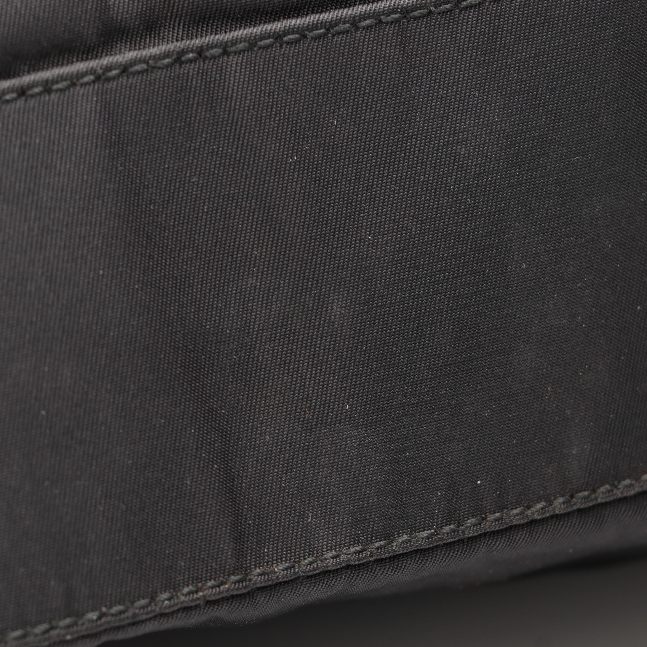 Prada Zip Satchel in Black Tessuto Nylon and Leather