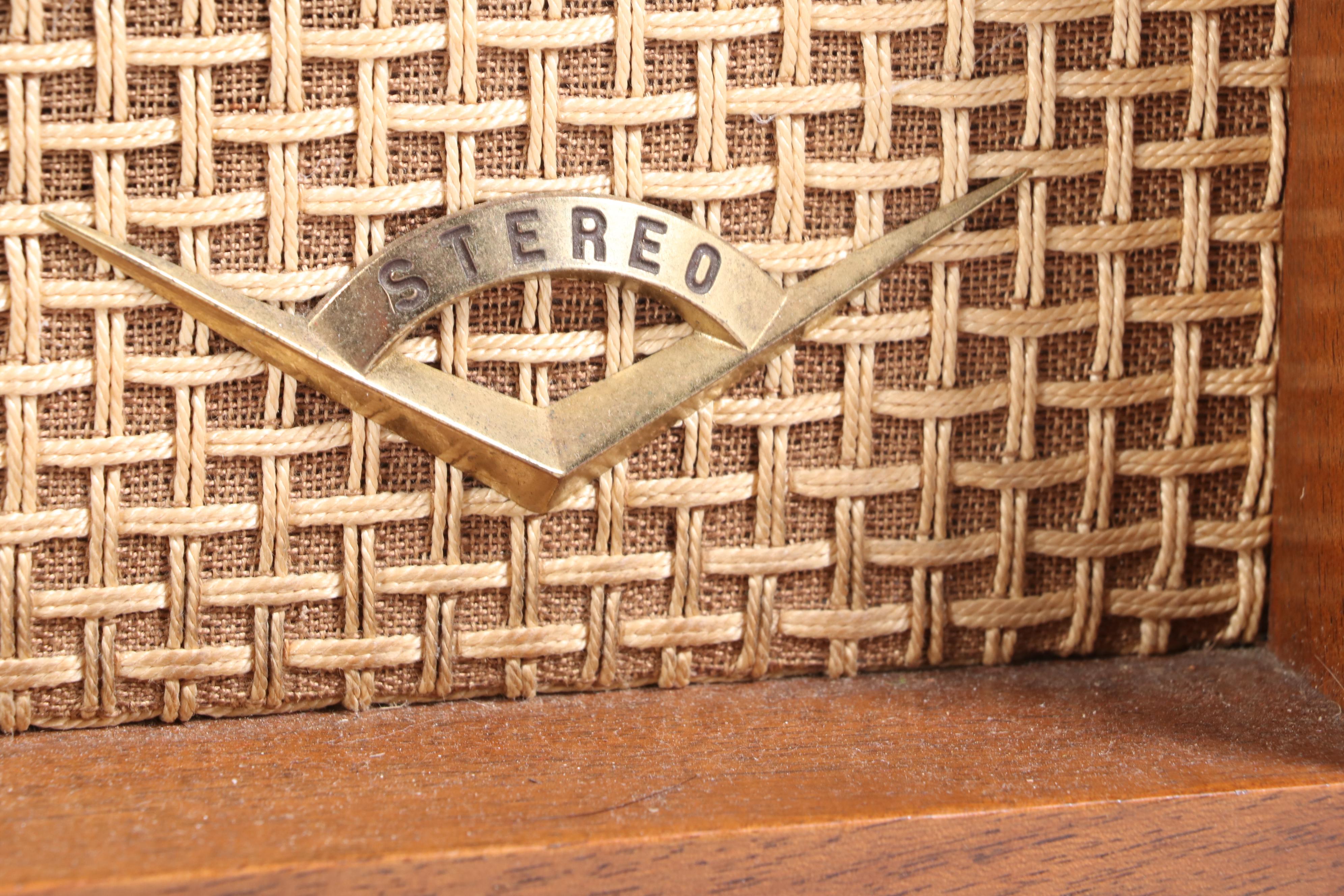 Grundig-Majestic Mid Century Modern Walnut Stereo Console, Model SO 121 PX