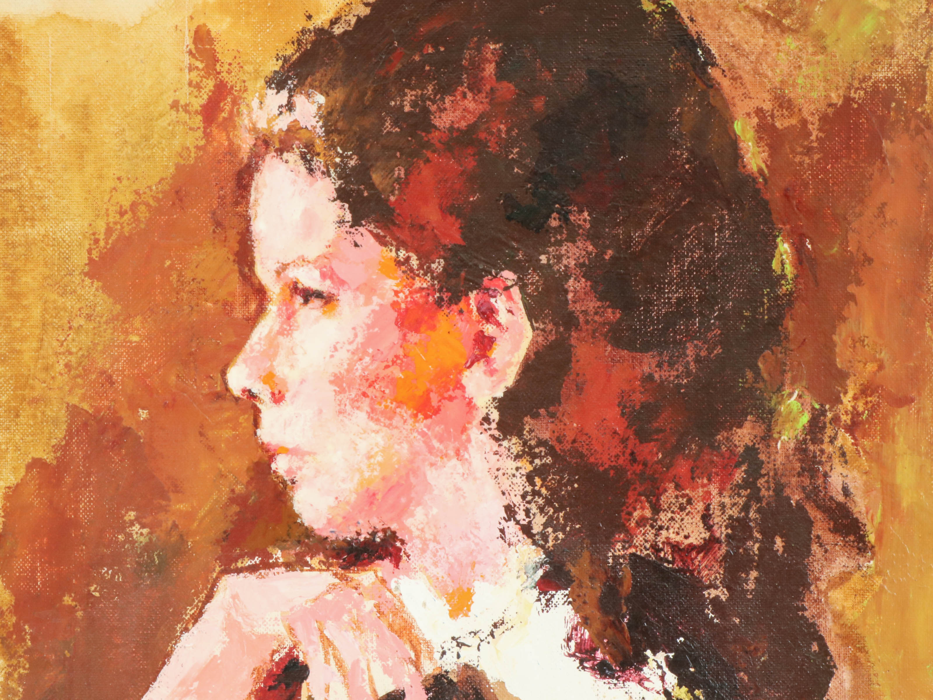 Mary Helen Wallace Acrylic Portrait Painting