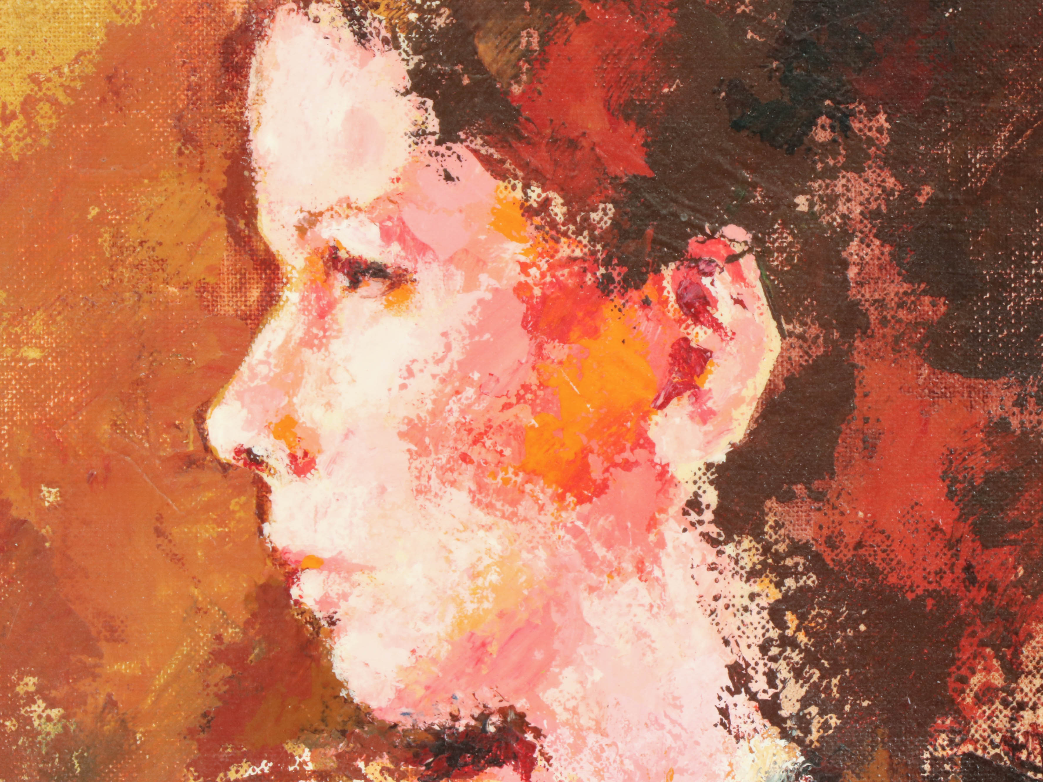 Mary Helen Wallace Acrylic Portrait Painting