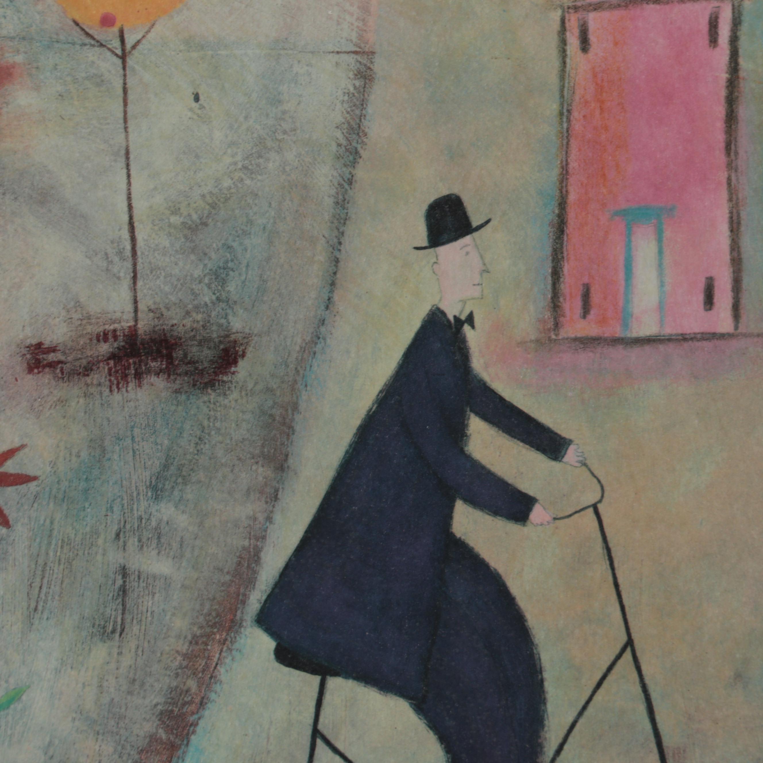 Paula McArdle Giclée "Walking the Dog"