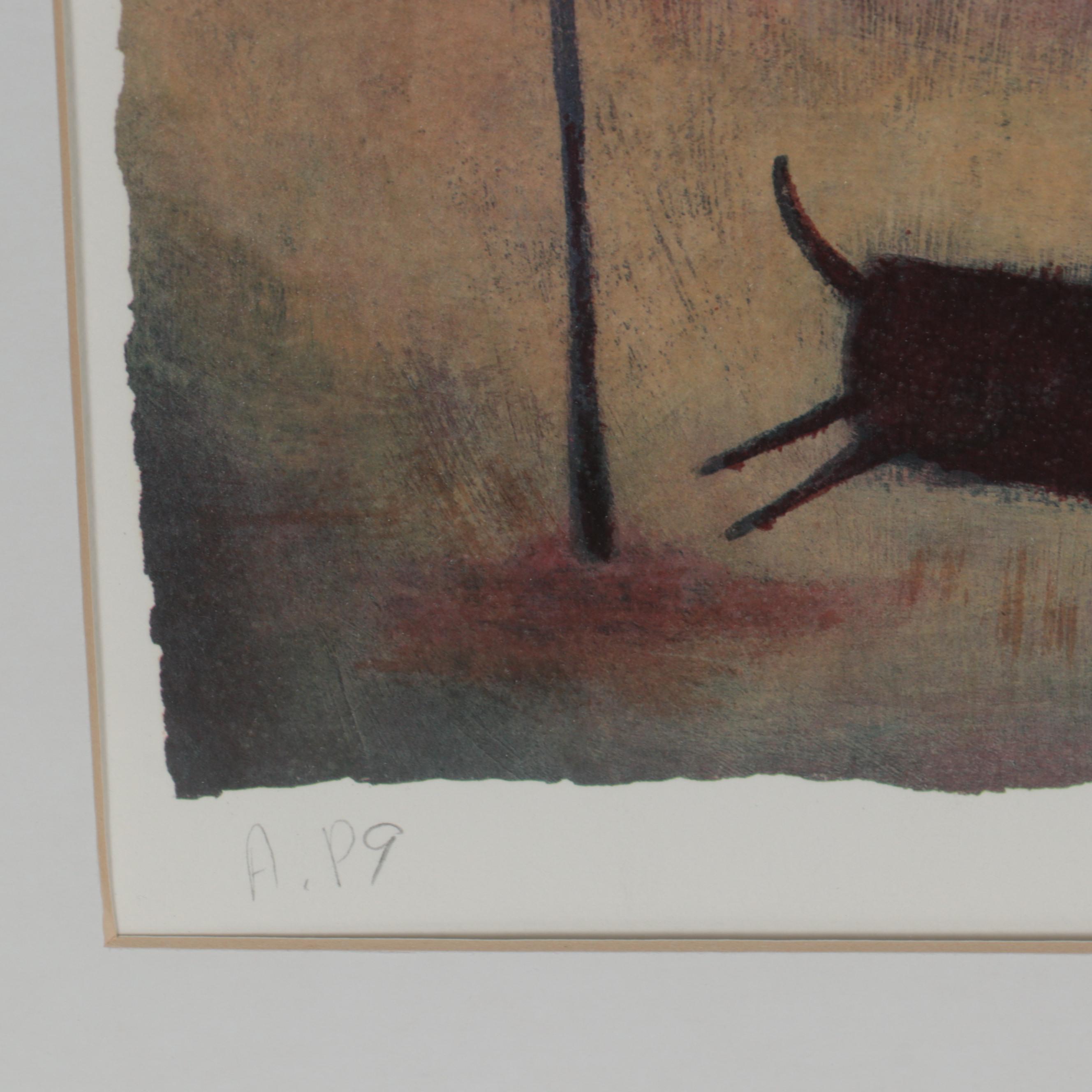 Paula McArdle Giclée "Walking the Dog"