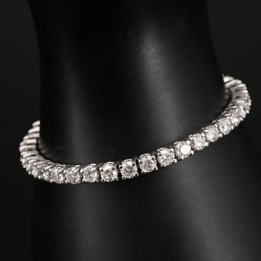 14K 11.52 CTW Diamond Line Bracelet