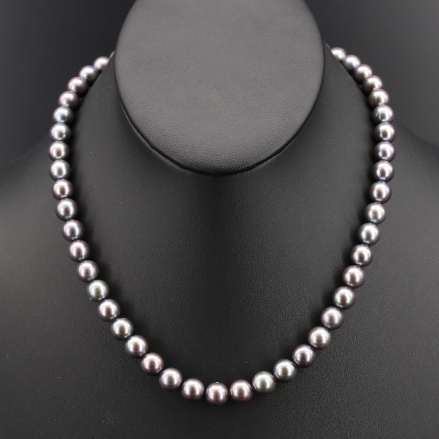 South Sea Pearl Necklace with Flower Clasp