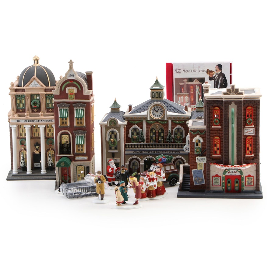 Department 56 "Christmas in the City" Porcelain Figurines, Late 20th Century