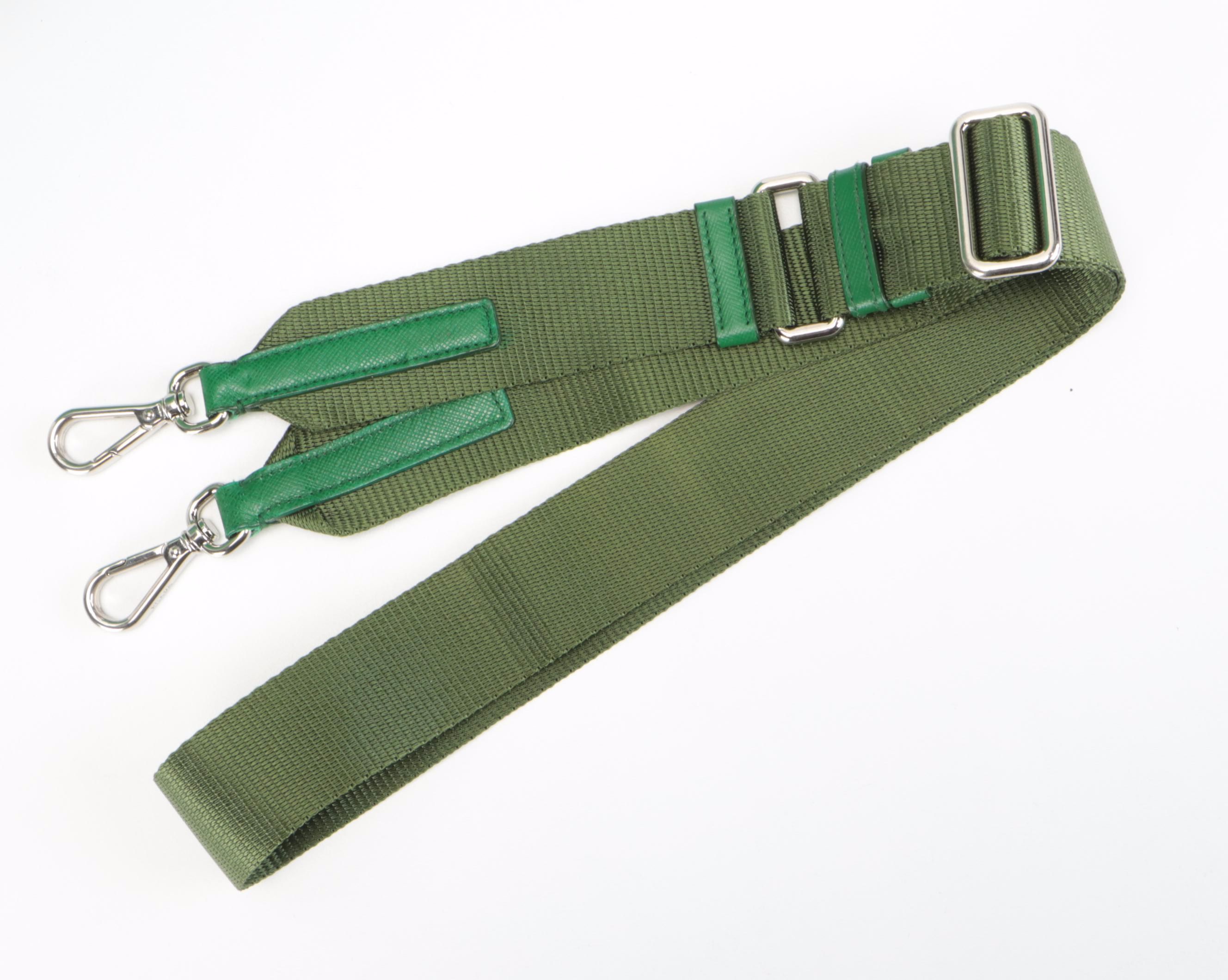 Prada 2008 Summer Olympics Teddy Bear Green Tessuto Nylon Tote