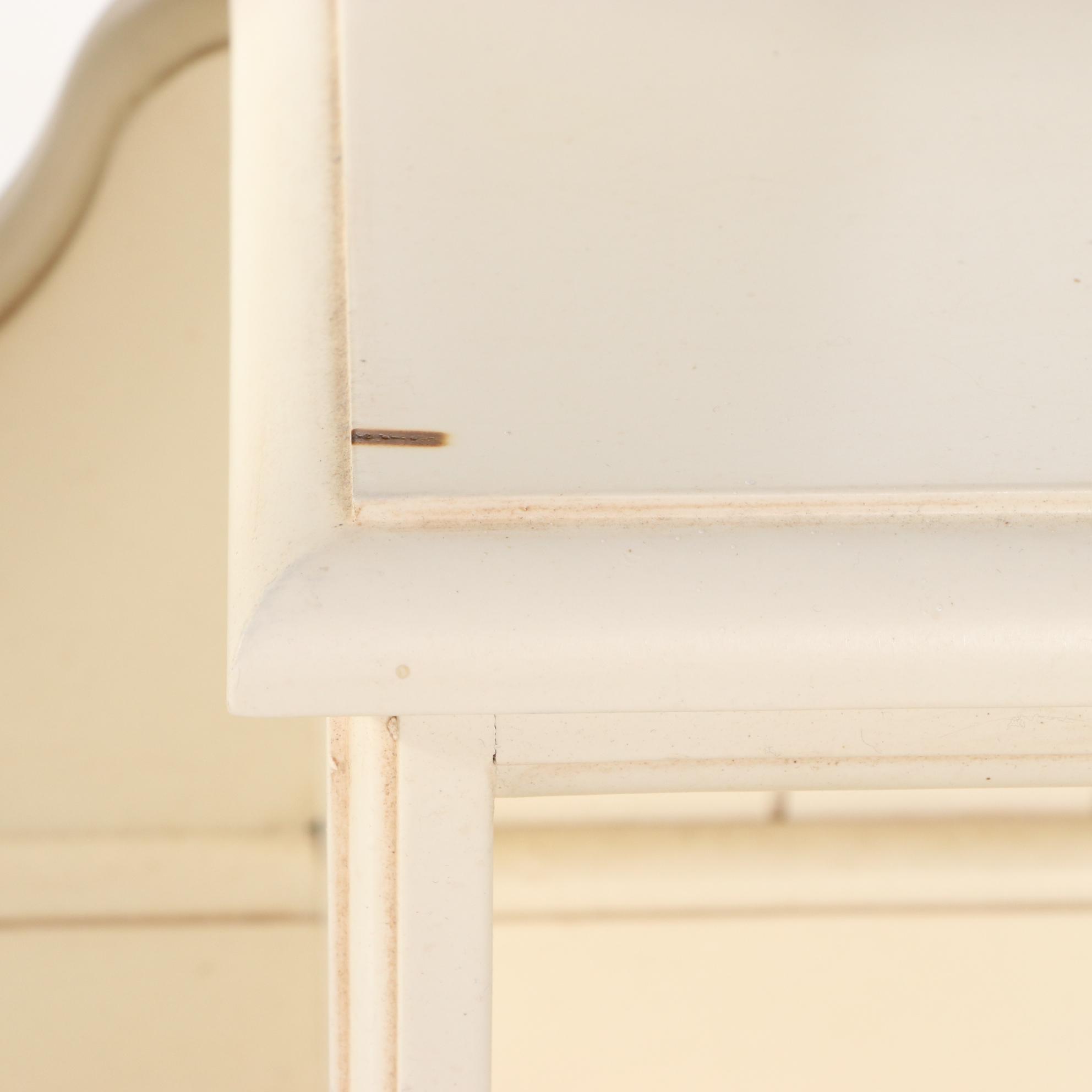 Ethan Allen "Chloe" Cream-Painted Vanity Table
