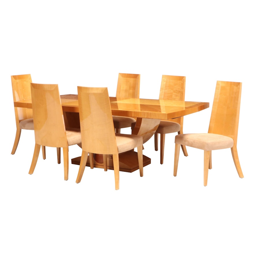 Artedi Modernist Maple Dining Table and Chairs