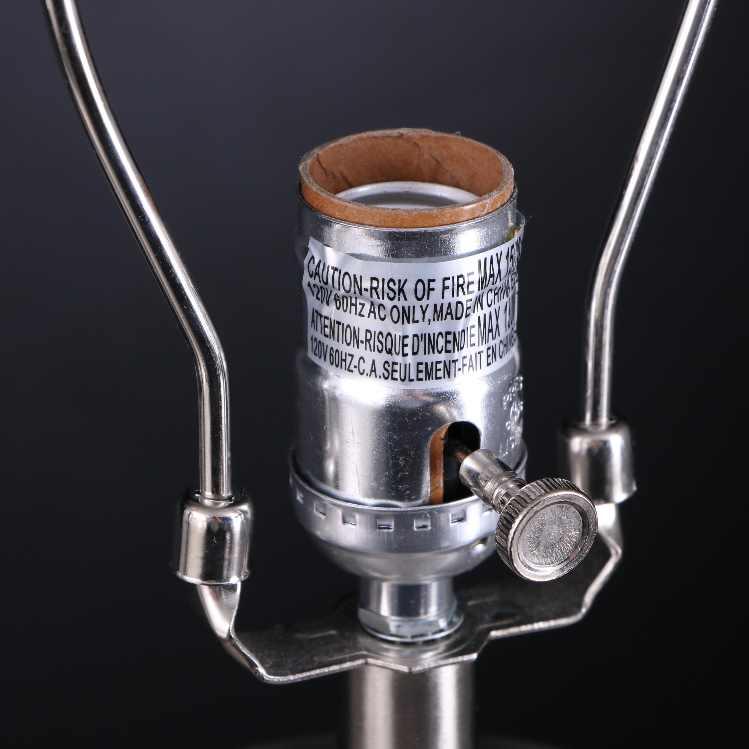 Modernist Style Fillable Clear Glass Cylinder Table Lamps