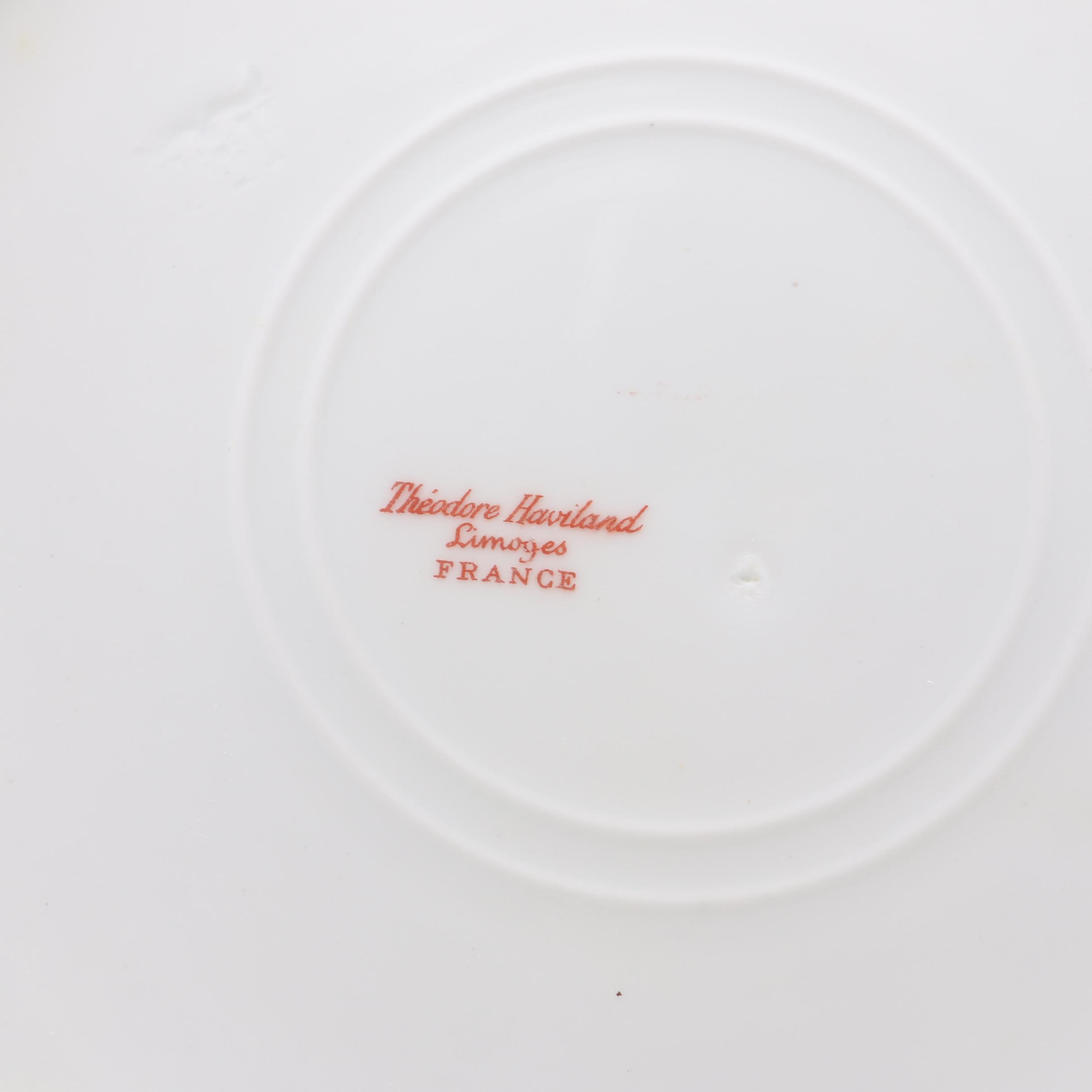 Theodore Haviland Porcelain Limoges Dinnerware, Late 19th / Early 20th Century