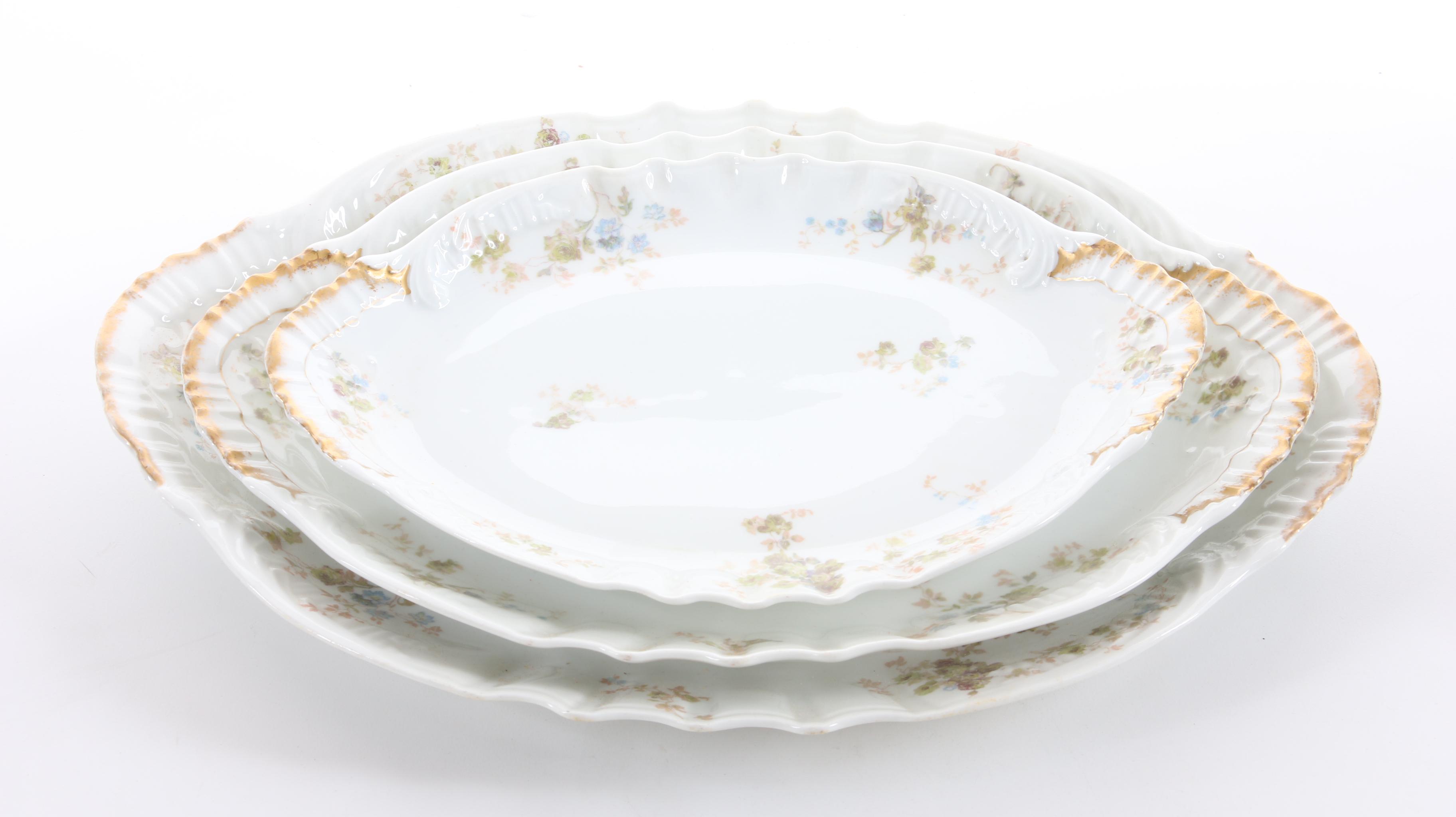 Theodore Haviland Porcelain Limoges Dinnerware, Late 19th / Early 20th Century