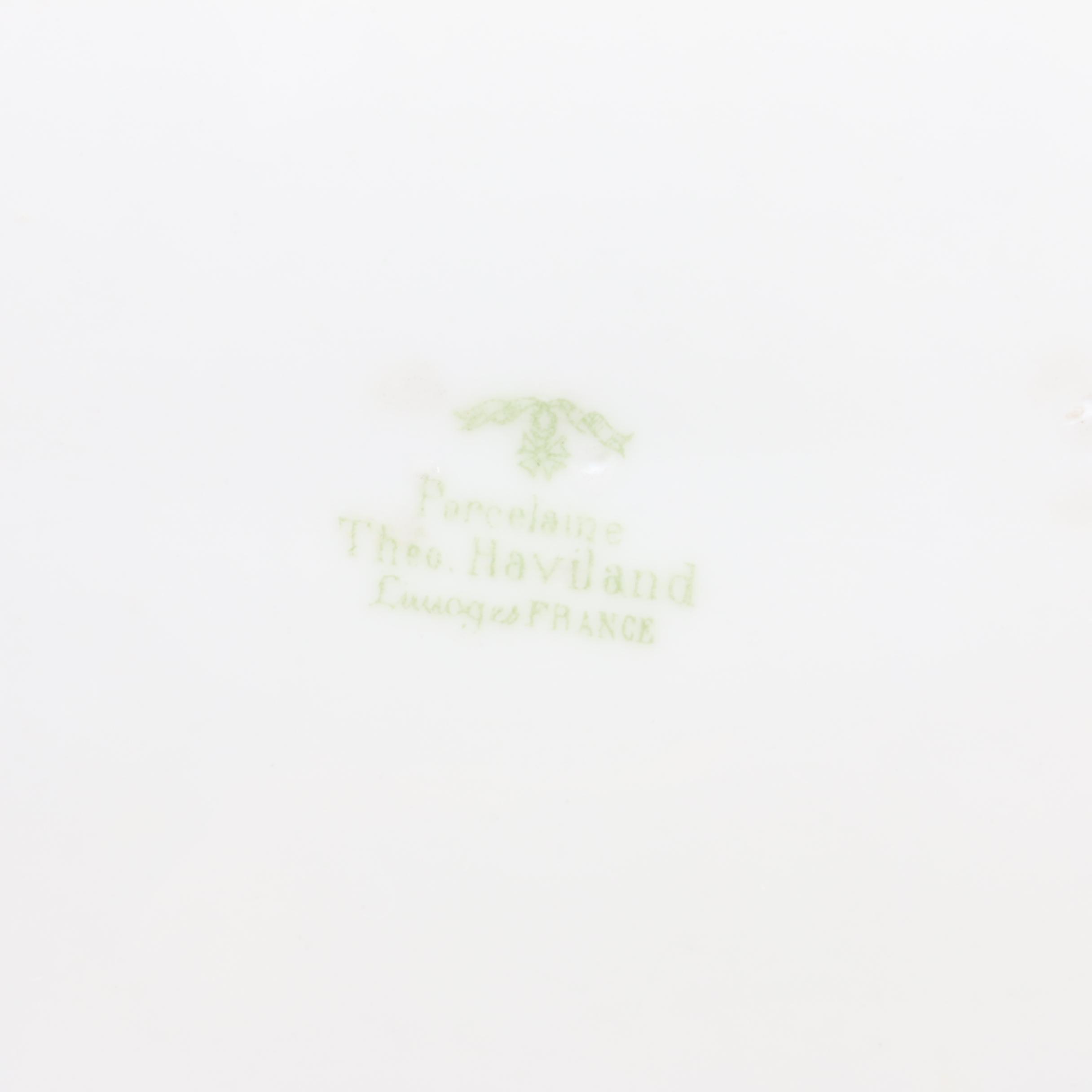 Theodore Haviland Porcelain Limoges Dinnerware, Late 19th / Early 20th Century