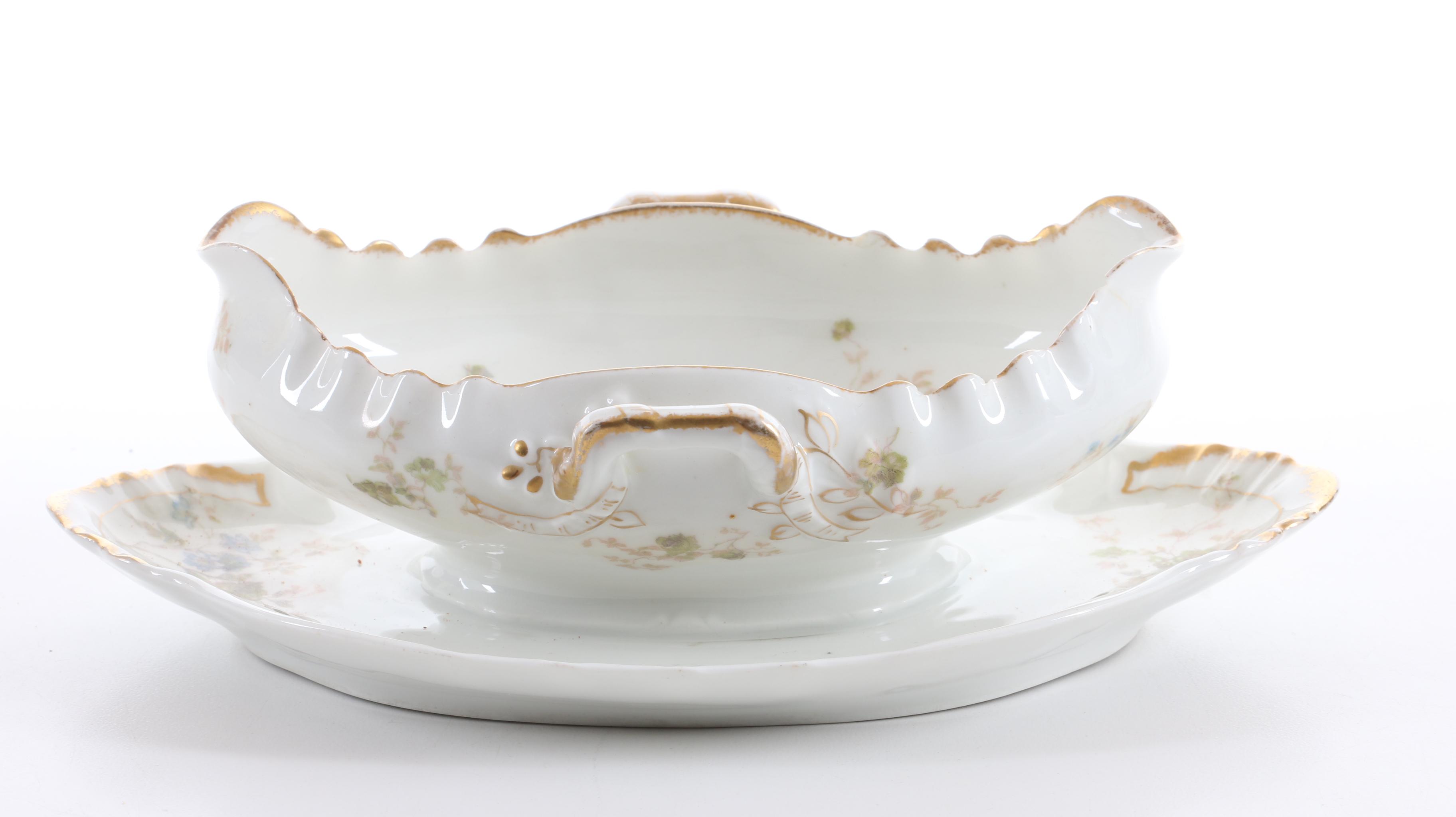 Theodore Haviland Porcelain Limoges Dinnerware, Late 19th / Early 20th Century