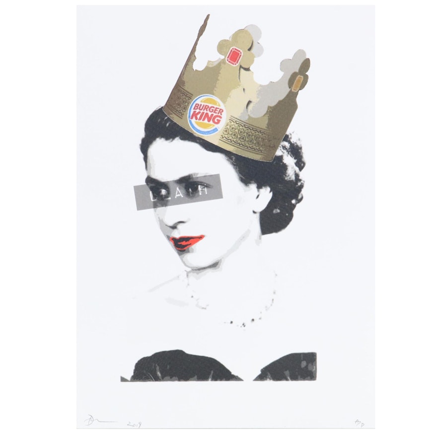 Death NYC Pop Art Graphic Print "Burger Queen," 2019