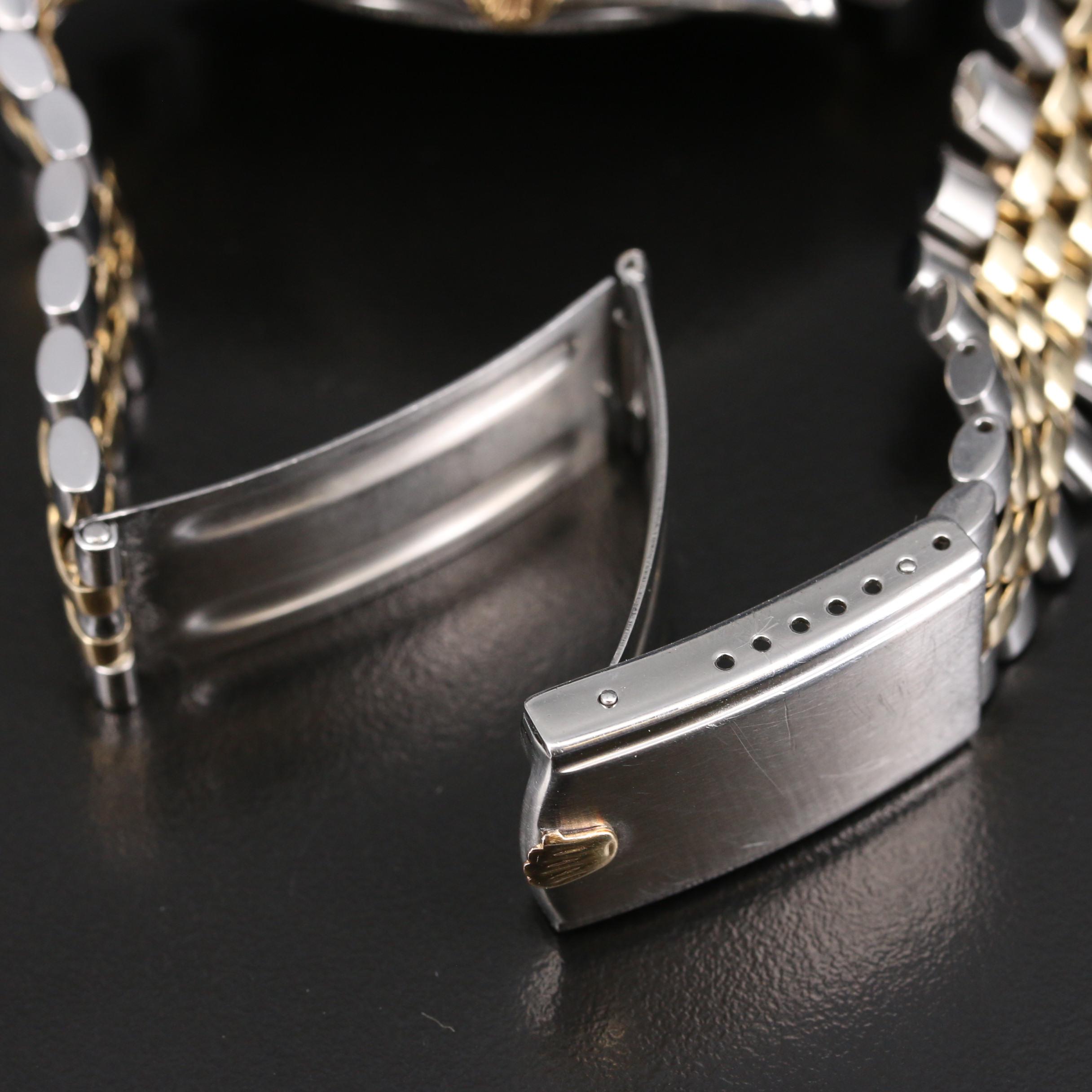 1969 Rolex Date 1505 14K Gold and Stainless Steel Automatic Watch